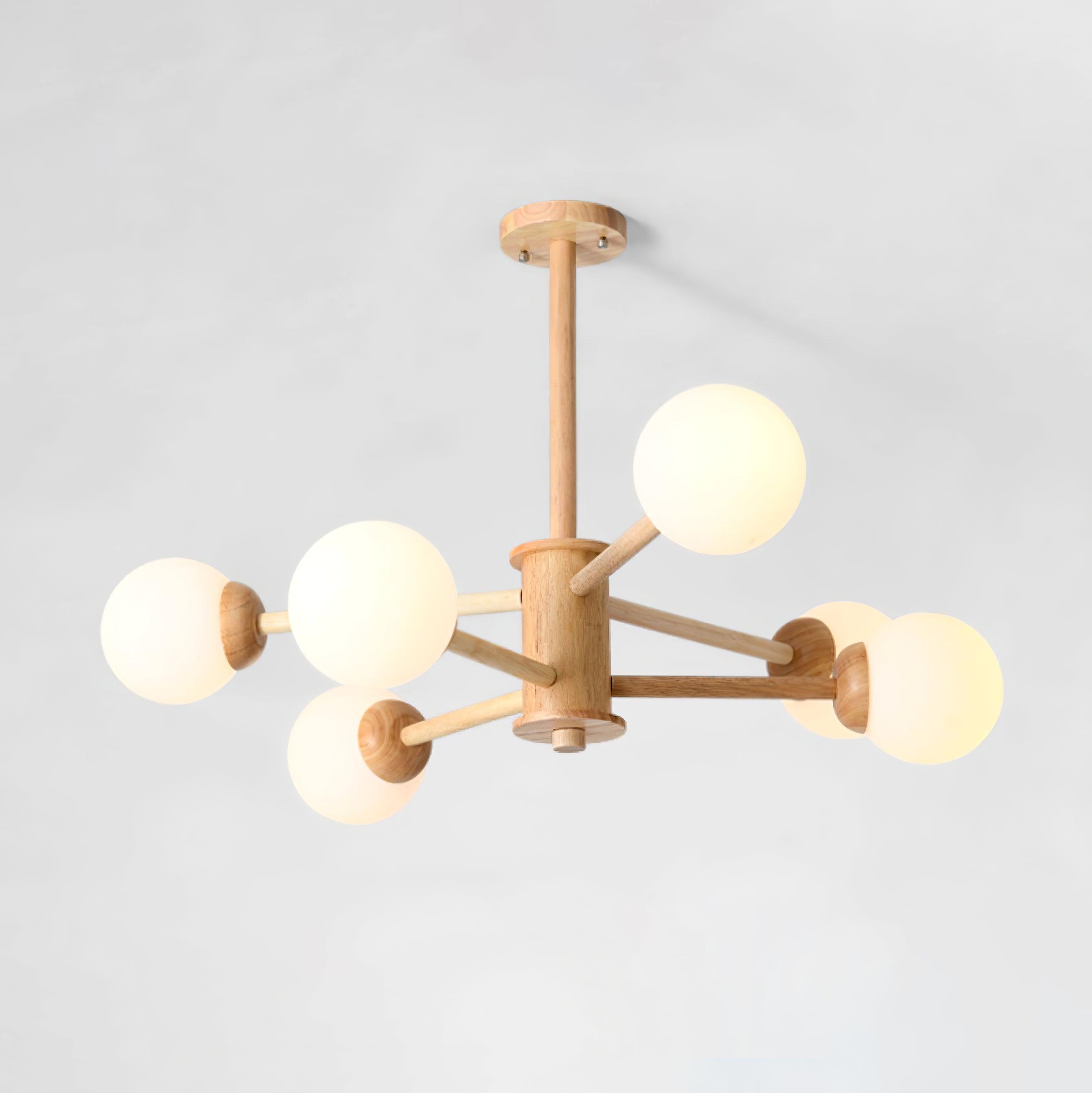 Kozan Wooden Chandelier - Letslighting