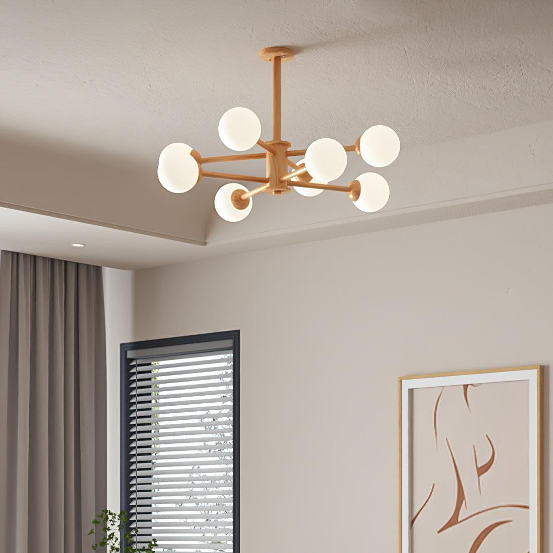 Kozan Wooden Chandelier - Letslighting