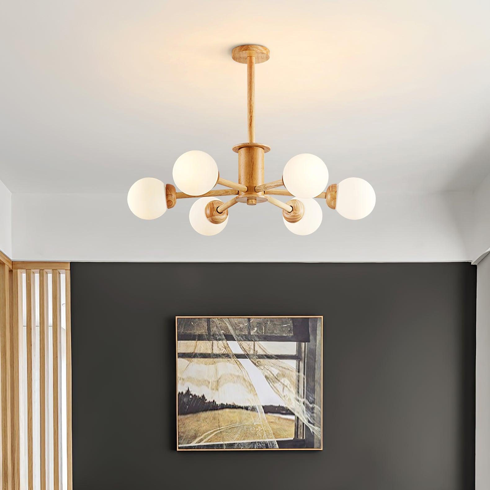 Kozan Wooden Chandelier - Letslighting