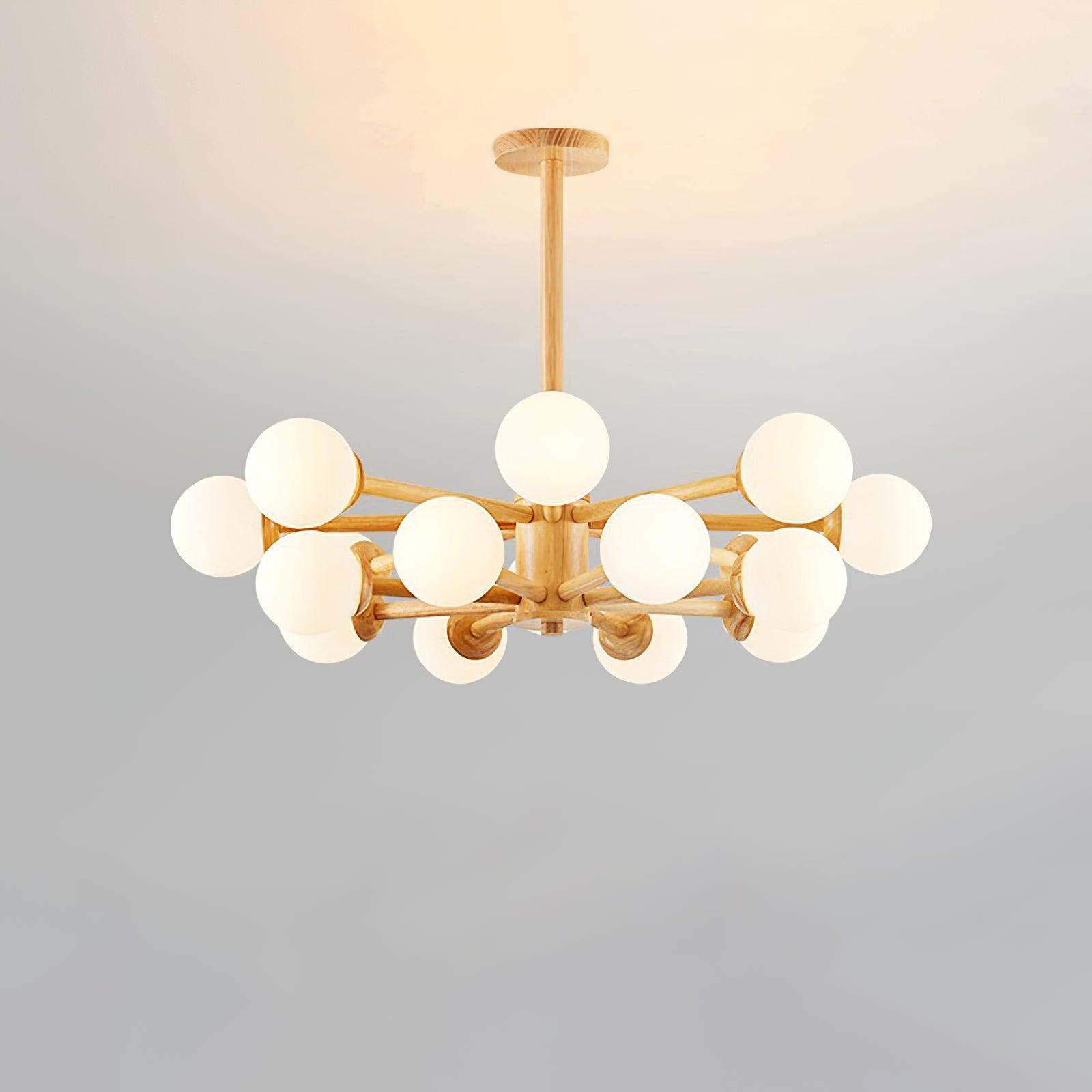 Kozan Wooden Chandelier - Letslighting