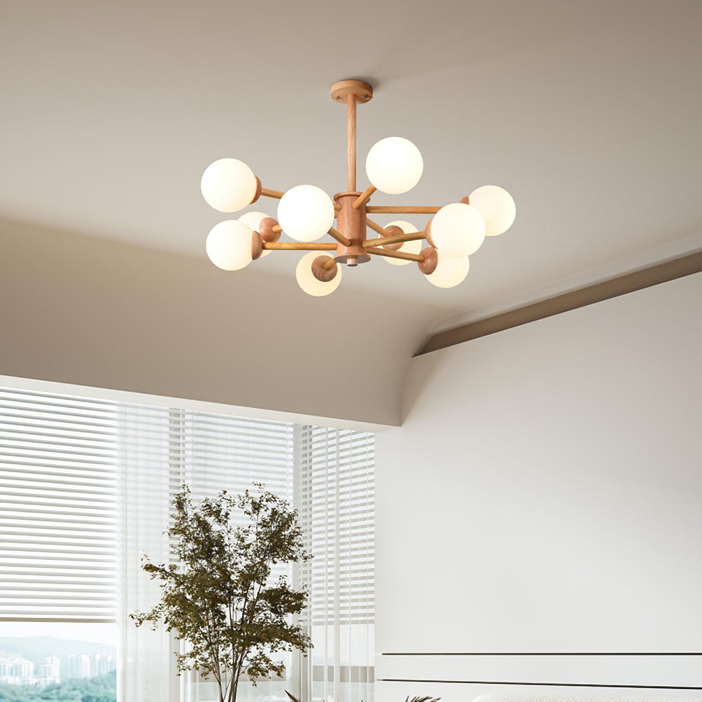 Kozan Wooden Chandelier - Letslighting