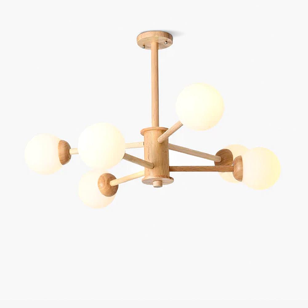 Kozan Wooden Chandelier - Letslighting