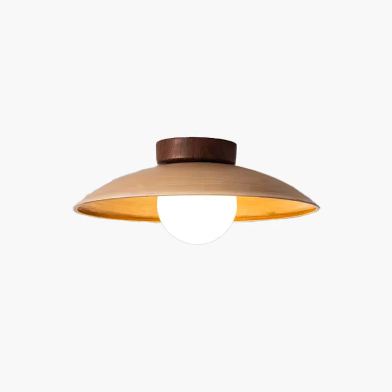 Muto Vintage Empotrada Lámpara de Techo Madera Metal Vaso Bar Hotel