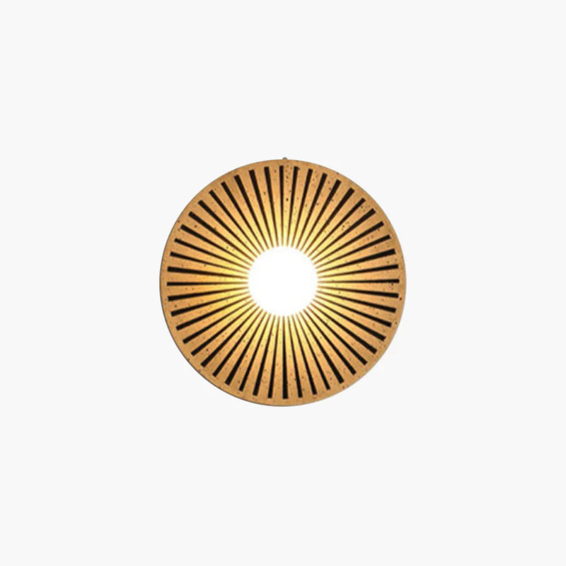 Valentina Vintage Círculo LED Lámpara de Pared Resina Salón Dormitorio