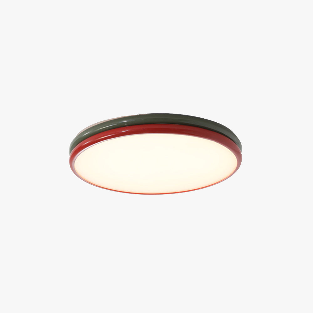 Arisha Moderna Industrial Redonda LED Lámpara de Techo Metal Acrílico Dormitorio