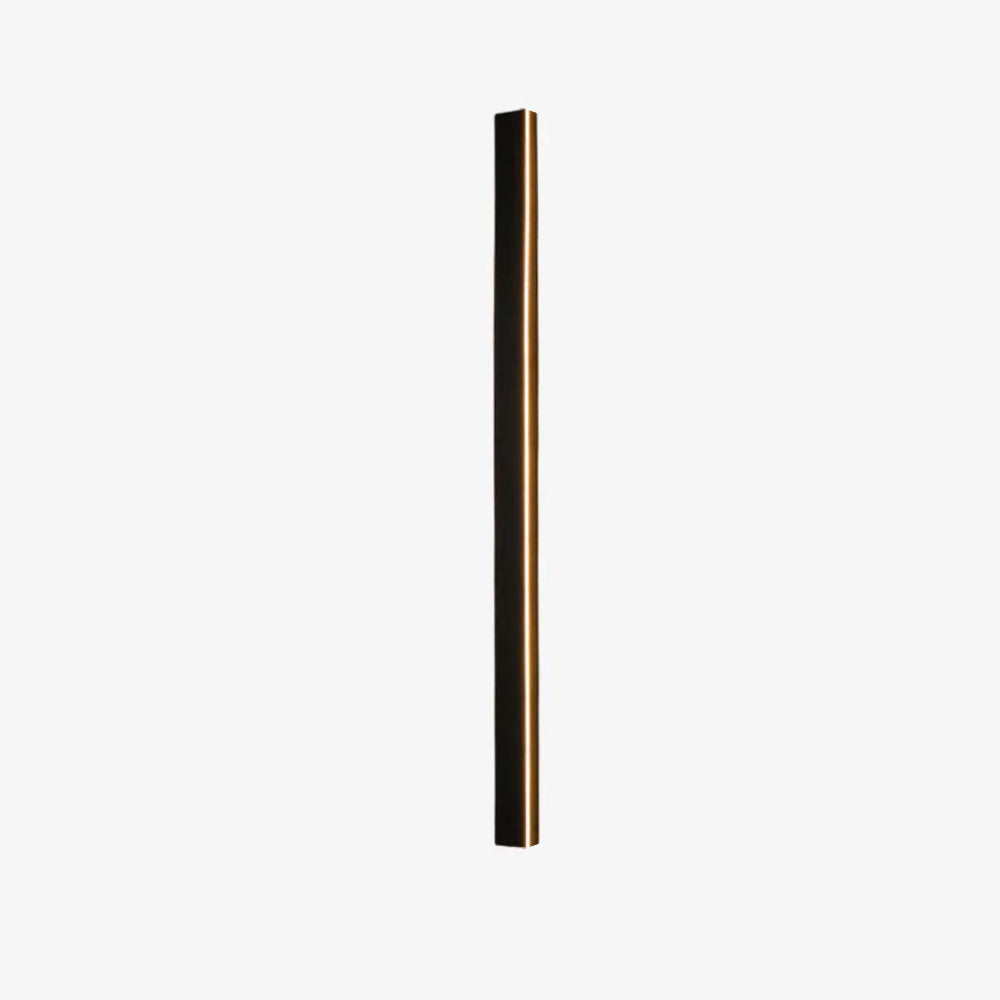 Edge Minimalista Lineal Metal Acrílico Aplique de Pared Exterior Negro