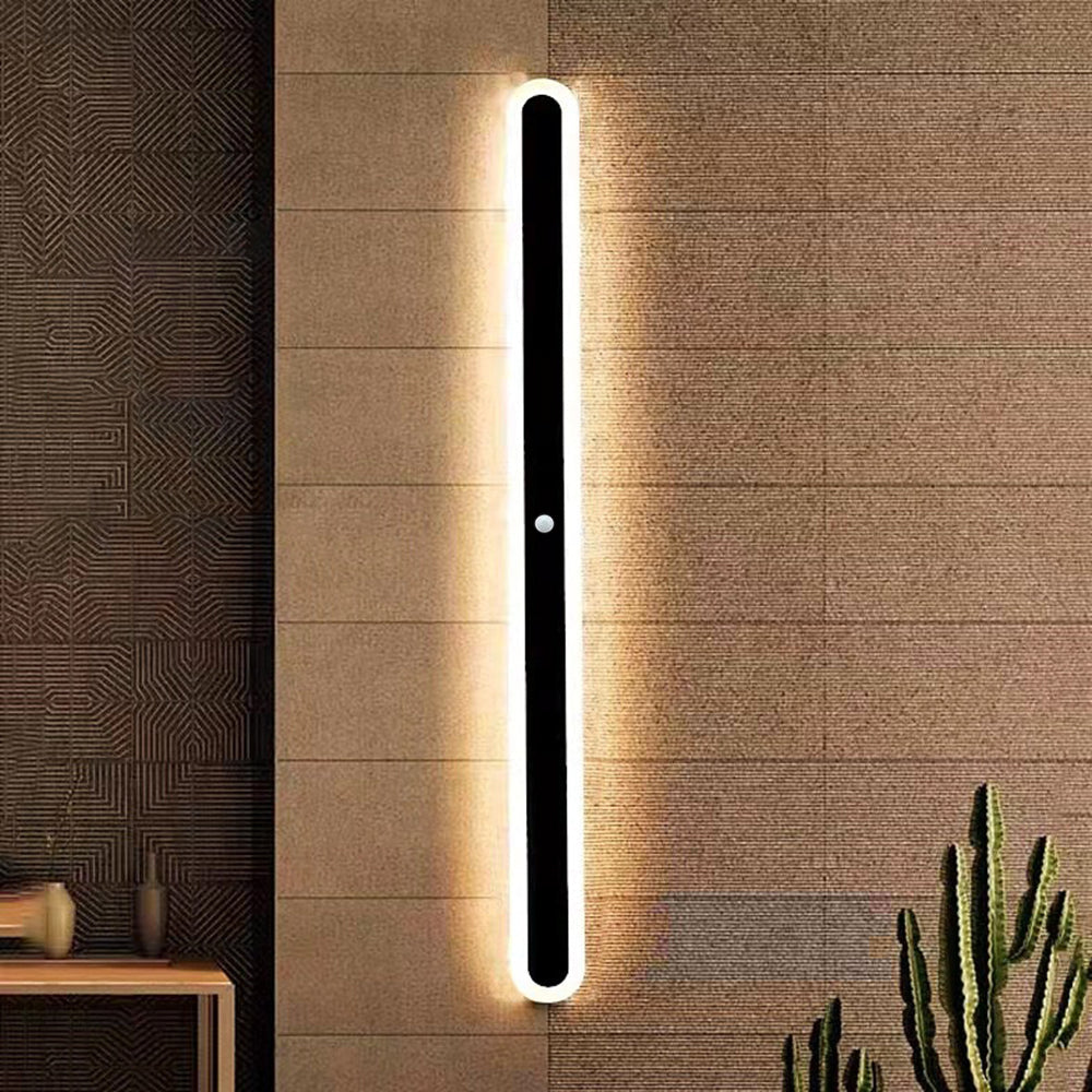 Ray Minimalista Ovalado Lineal Aplique de Pared Exterior