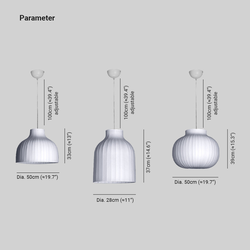 Ritta Moderna Minimalista Metal/Tela Lámpara Colgante Blanca