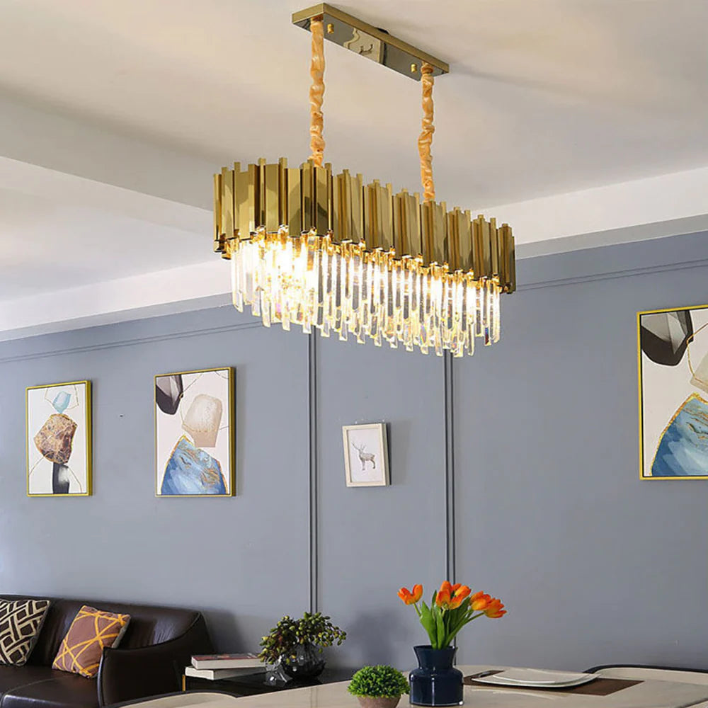 Marilyn Moderna Nordica Decorativa Luja Lámpara Colgante Dorada
