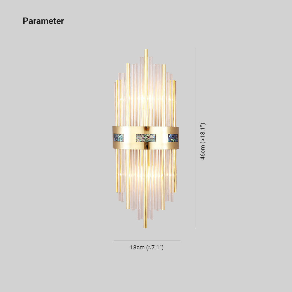 Kristy Moderno Metal LED Aplique de Pared Dorado Comedor Salón