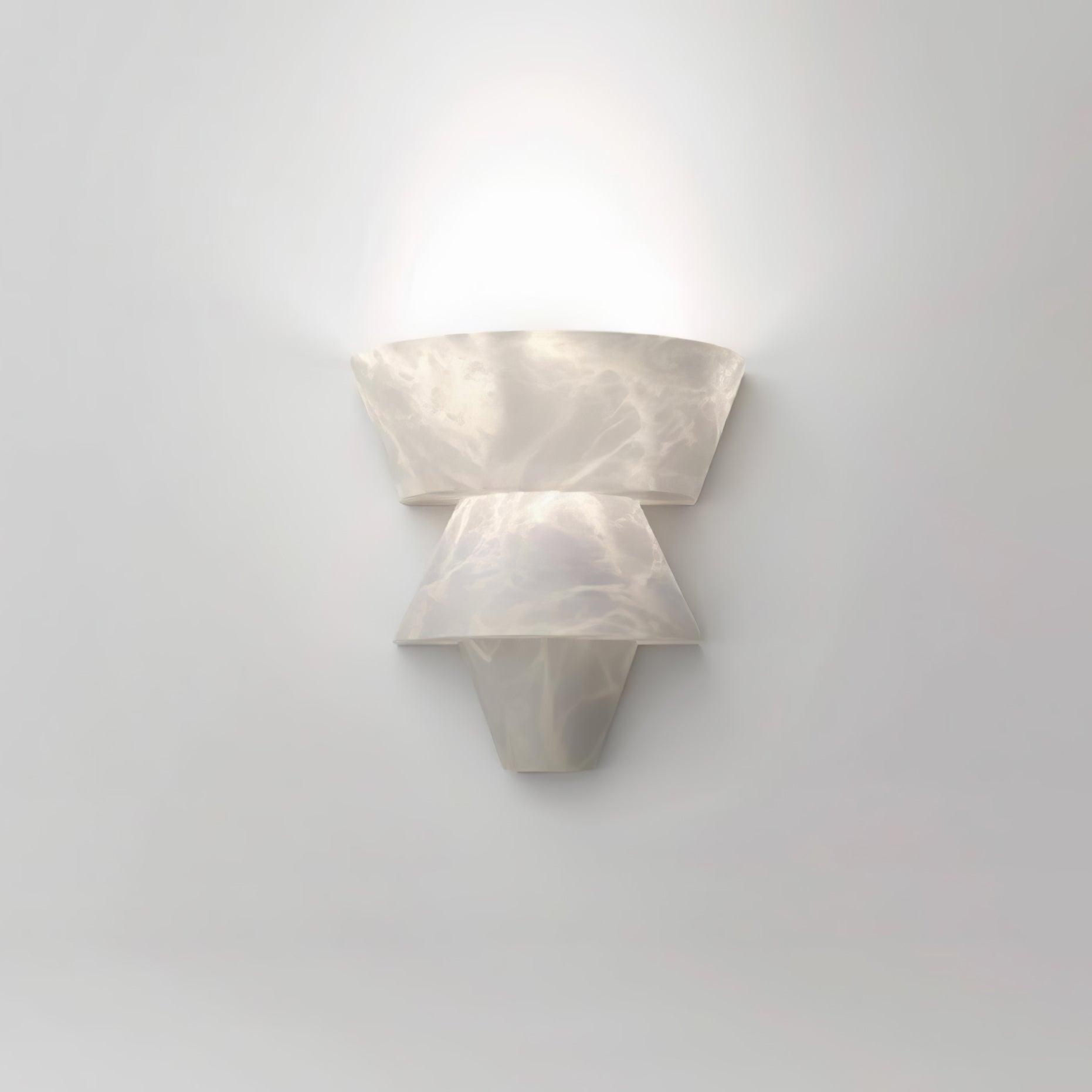 Vyloren Tiered Alabaster Wall Light - Letslighting