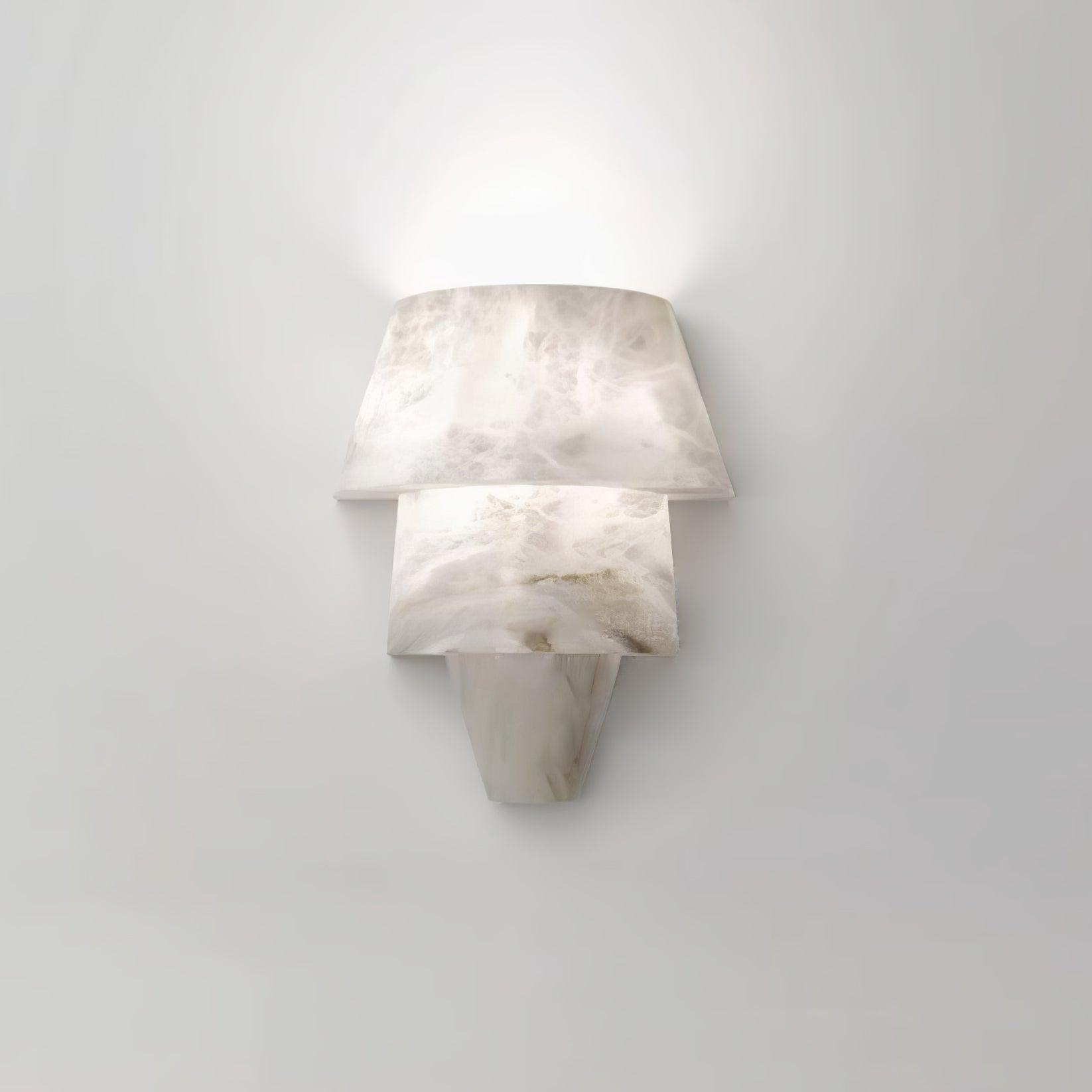 Vyloren Tiered Alabaster Wall Light - Letslighting
