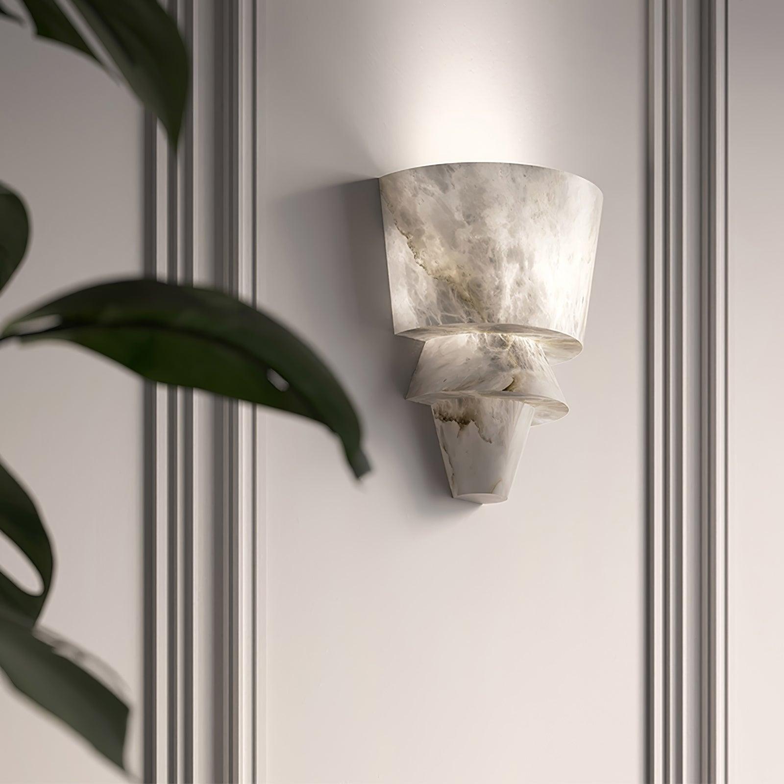 Vyloren Tiered Alabaster Wall Light - Letslighting