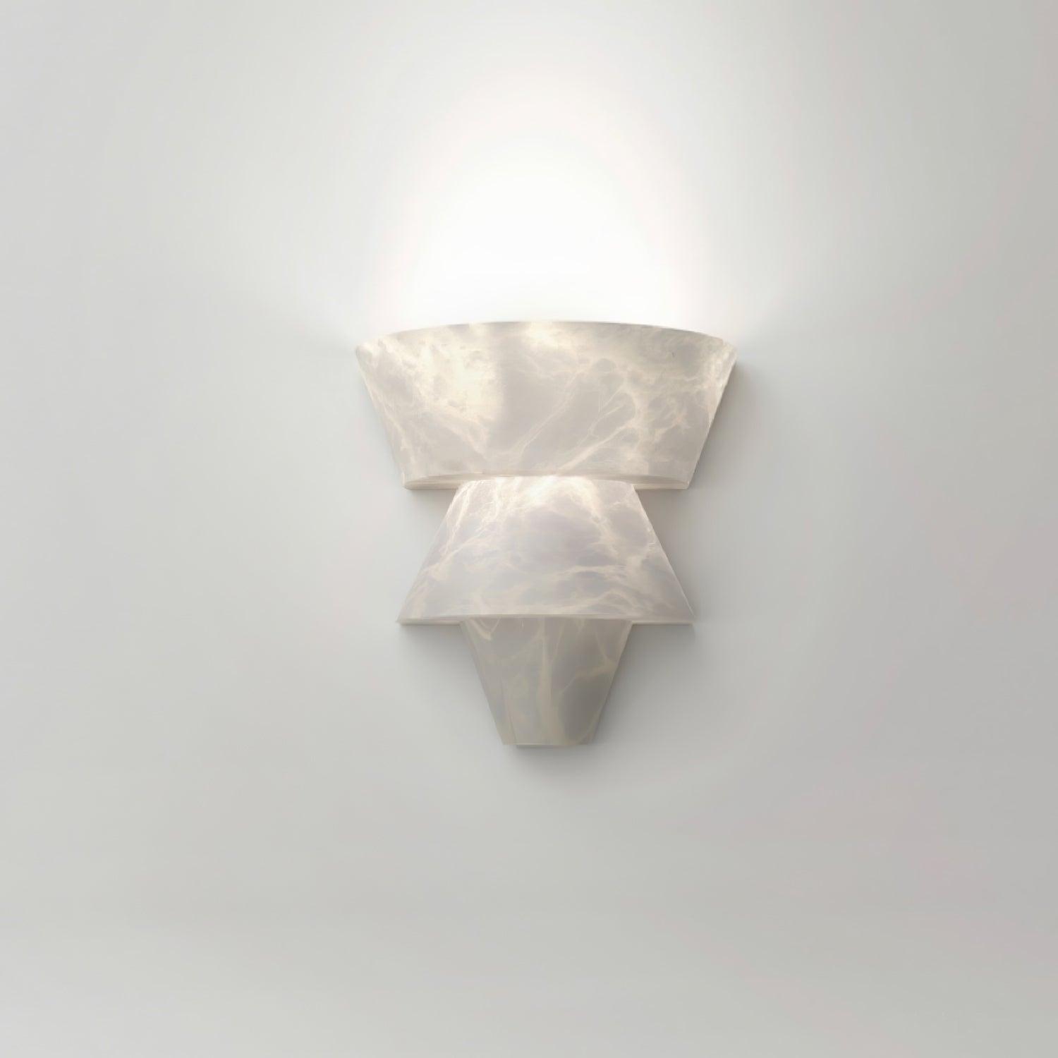 Vyloren Tiered Alabaster Wall Light - Letslighting