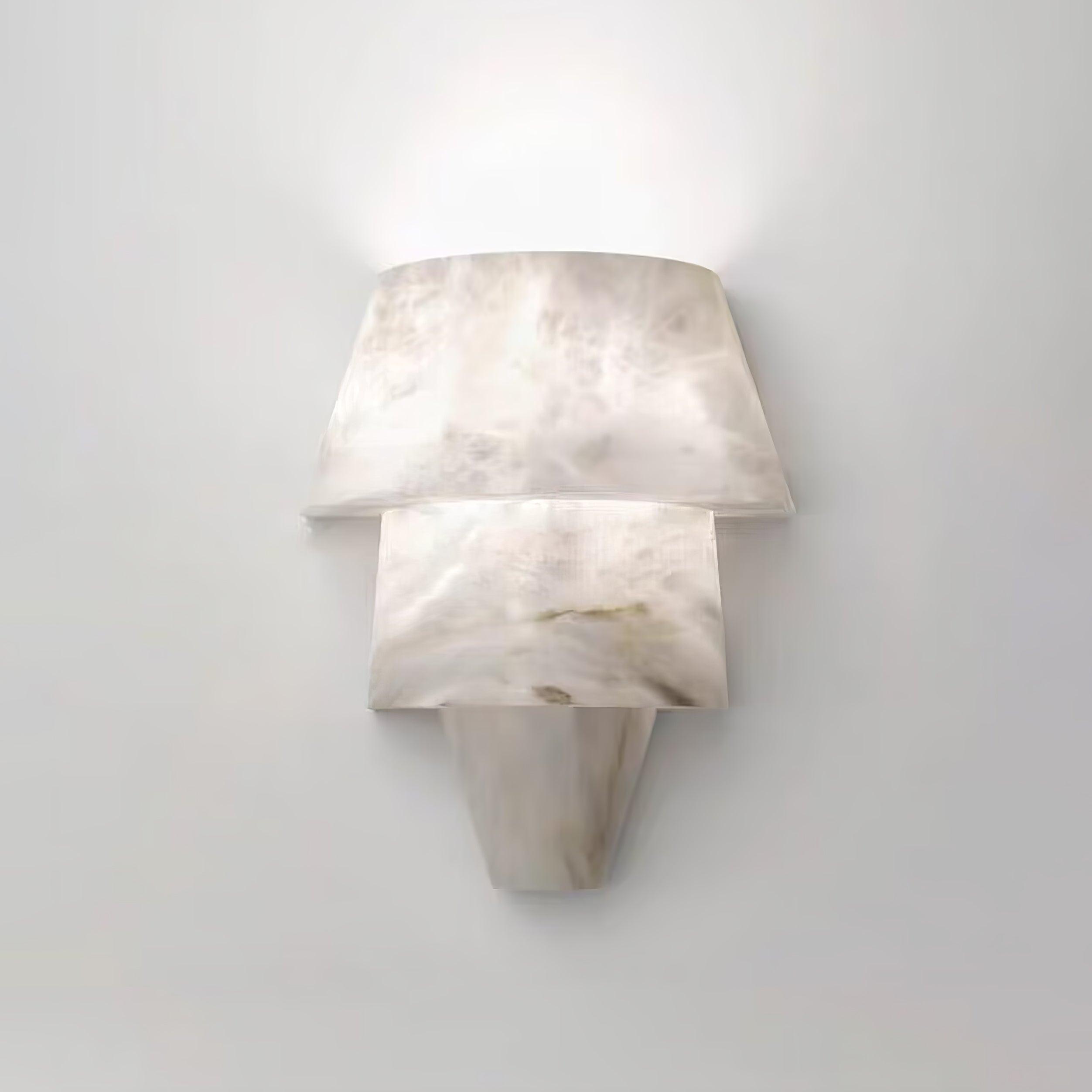 Vyloren Tiered Alabaster Wall Light - Letslighting