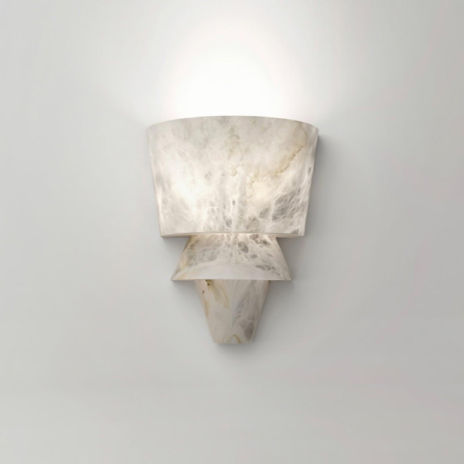 Vyloren Tiered Alabaster Wall Light - Letslighting