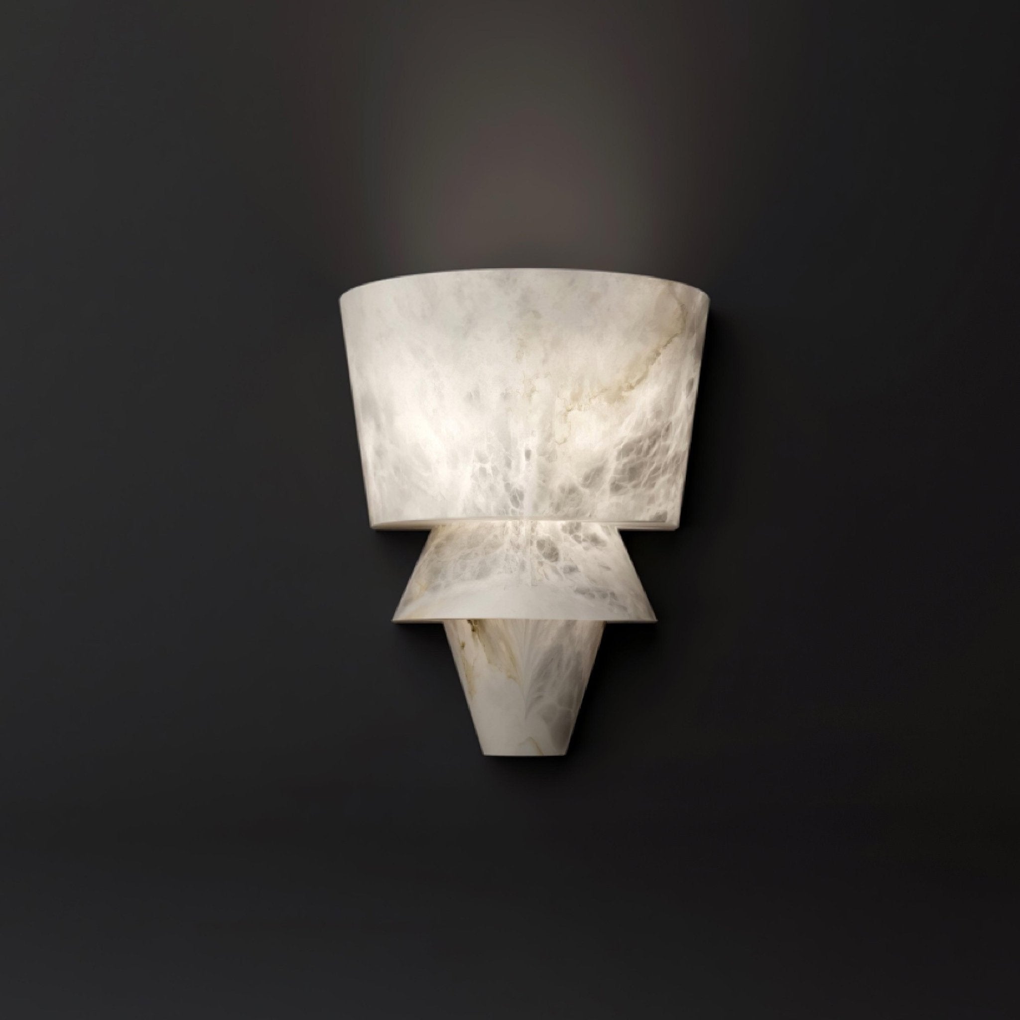 Vyloren Tiered Alabaster Wall Light - Letslighting