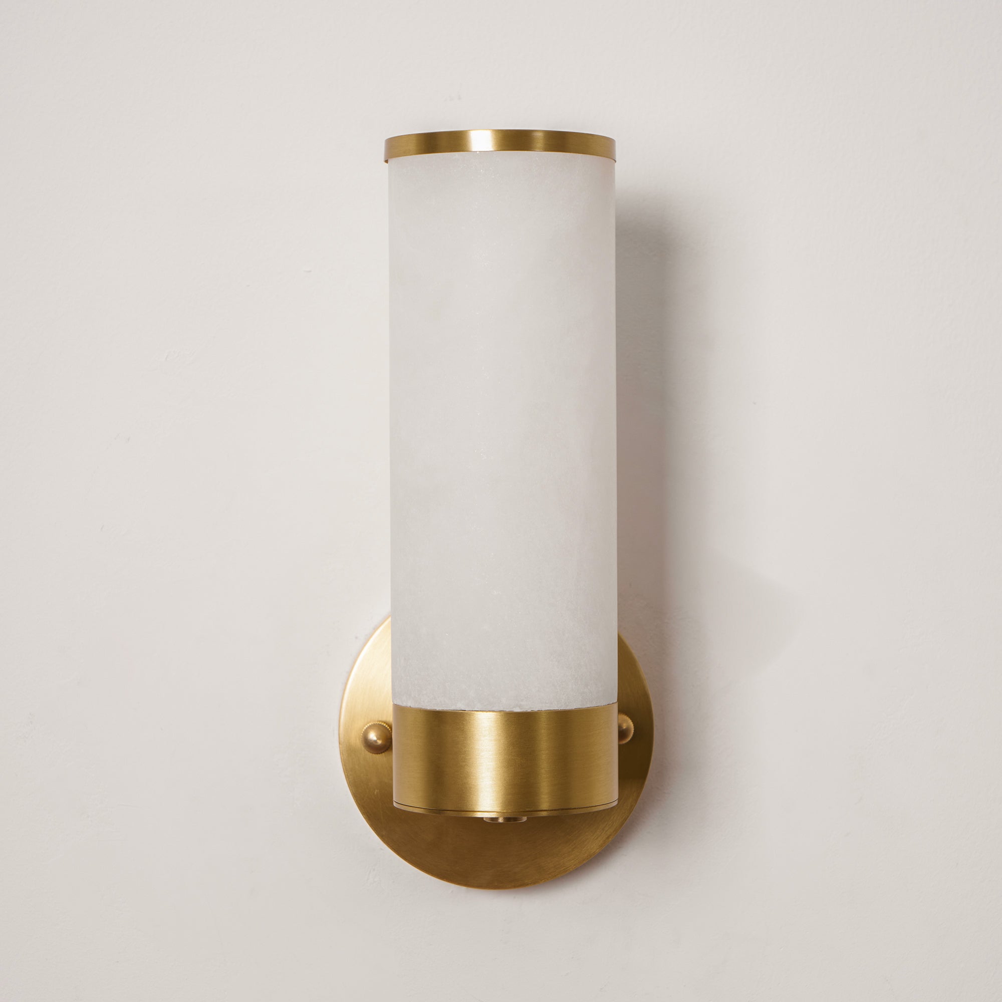 Olvynis Modern Minimalist Brass Alabaster Wall Lamp - Lamp Copper