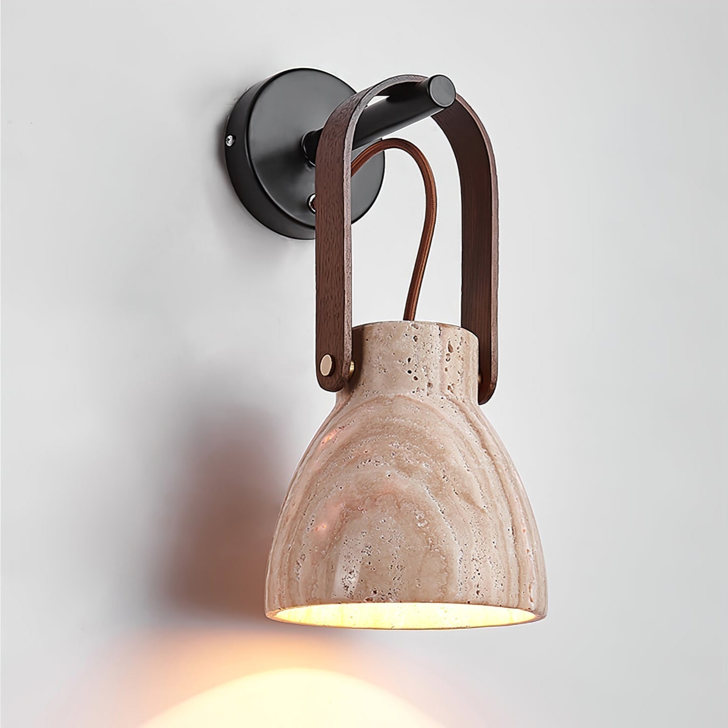 Travertine Lantern Wall Light - Letslighting