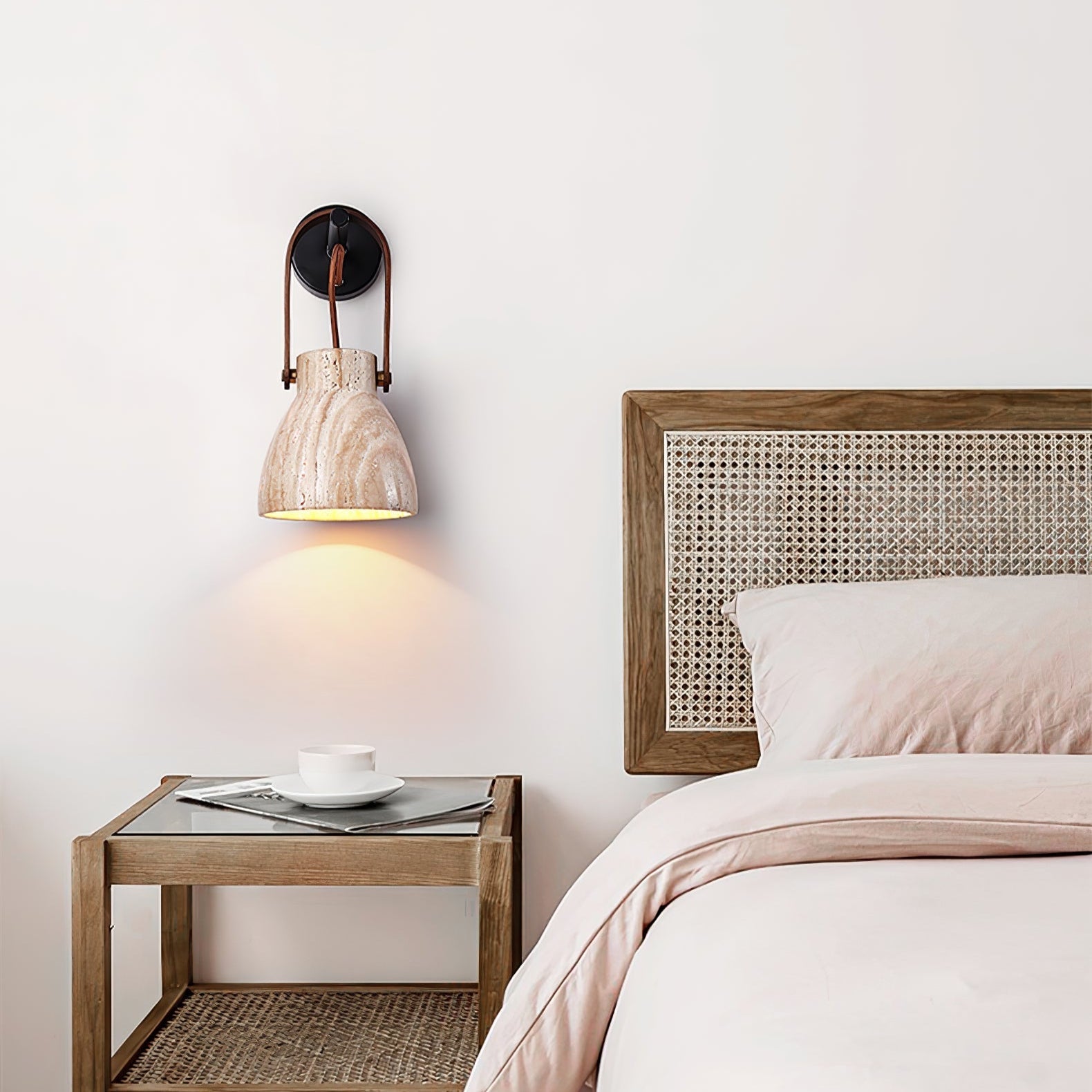 Travertine Lantern Wall Light - Letslighting