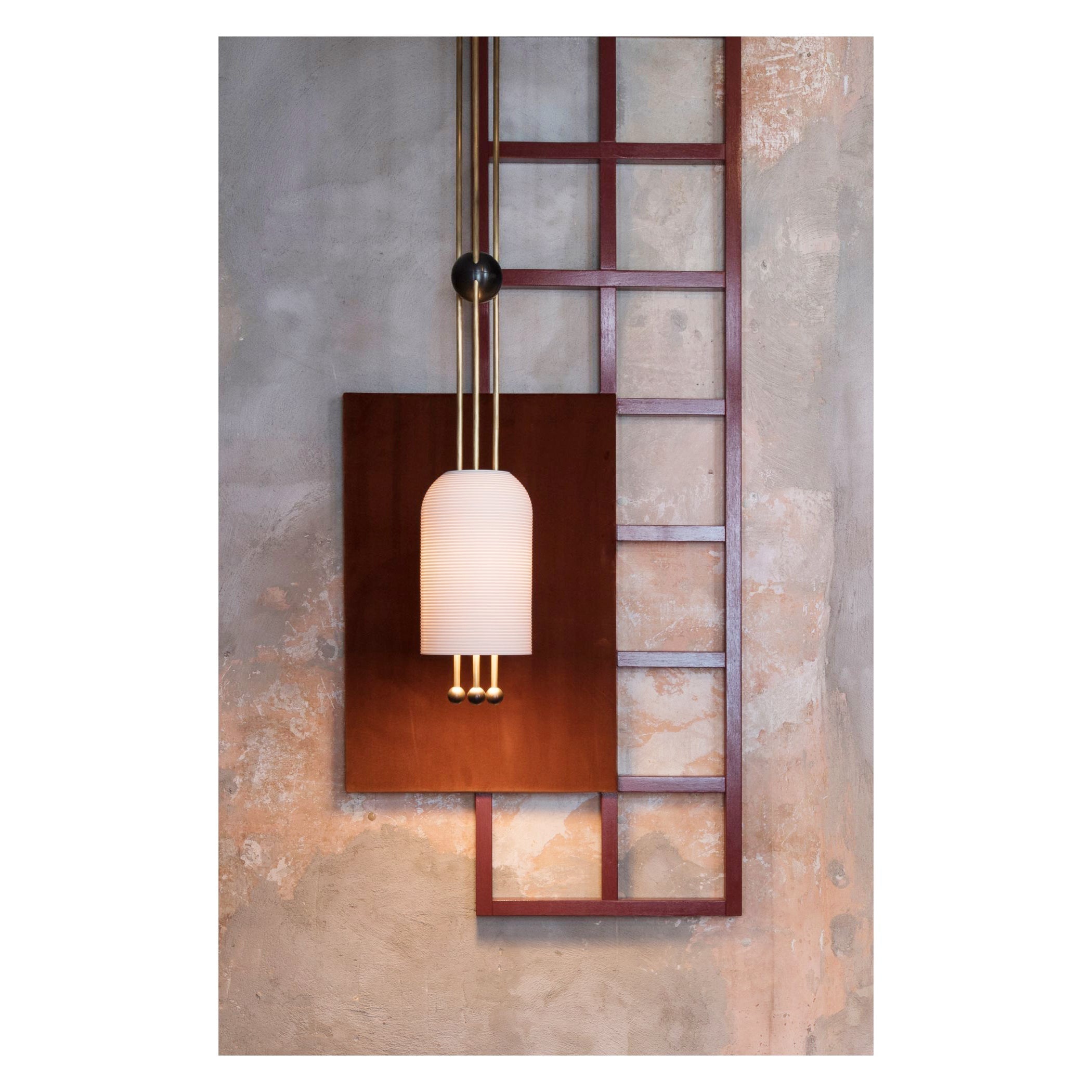 Ucaryra Premium Elegance Metal Glass Lantern Pendant Lamp - Lamp Copper
