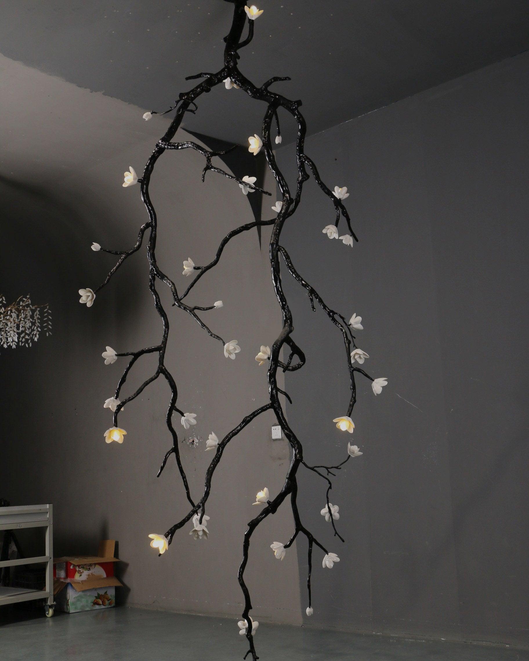 Large Long Branch Flower Chandelier - Letslighting
