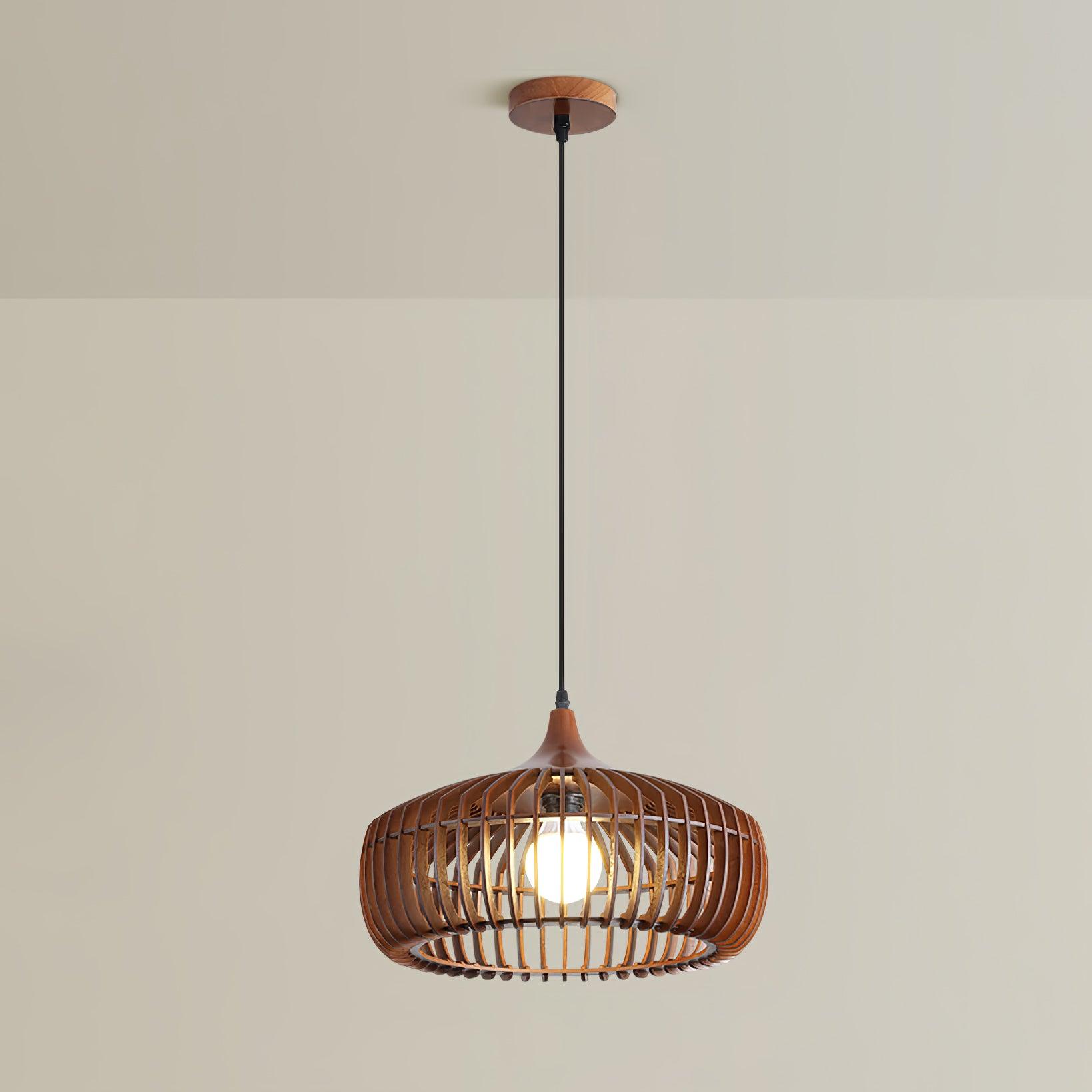 Lattice Nest Wooden Pendant Lamp - Letslighting