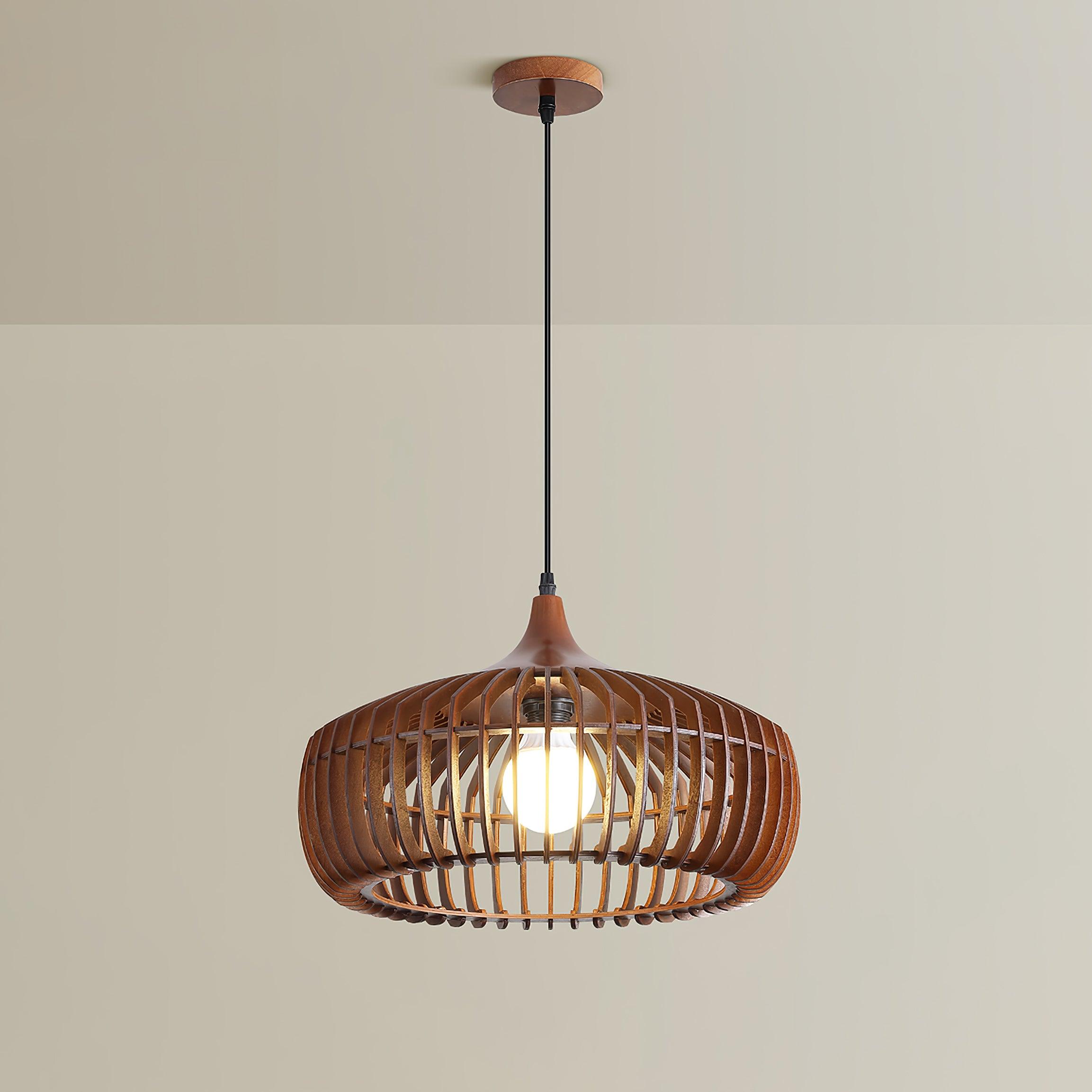 Lattice Nest Wooden Pendant Lamp - Letslighting