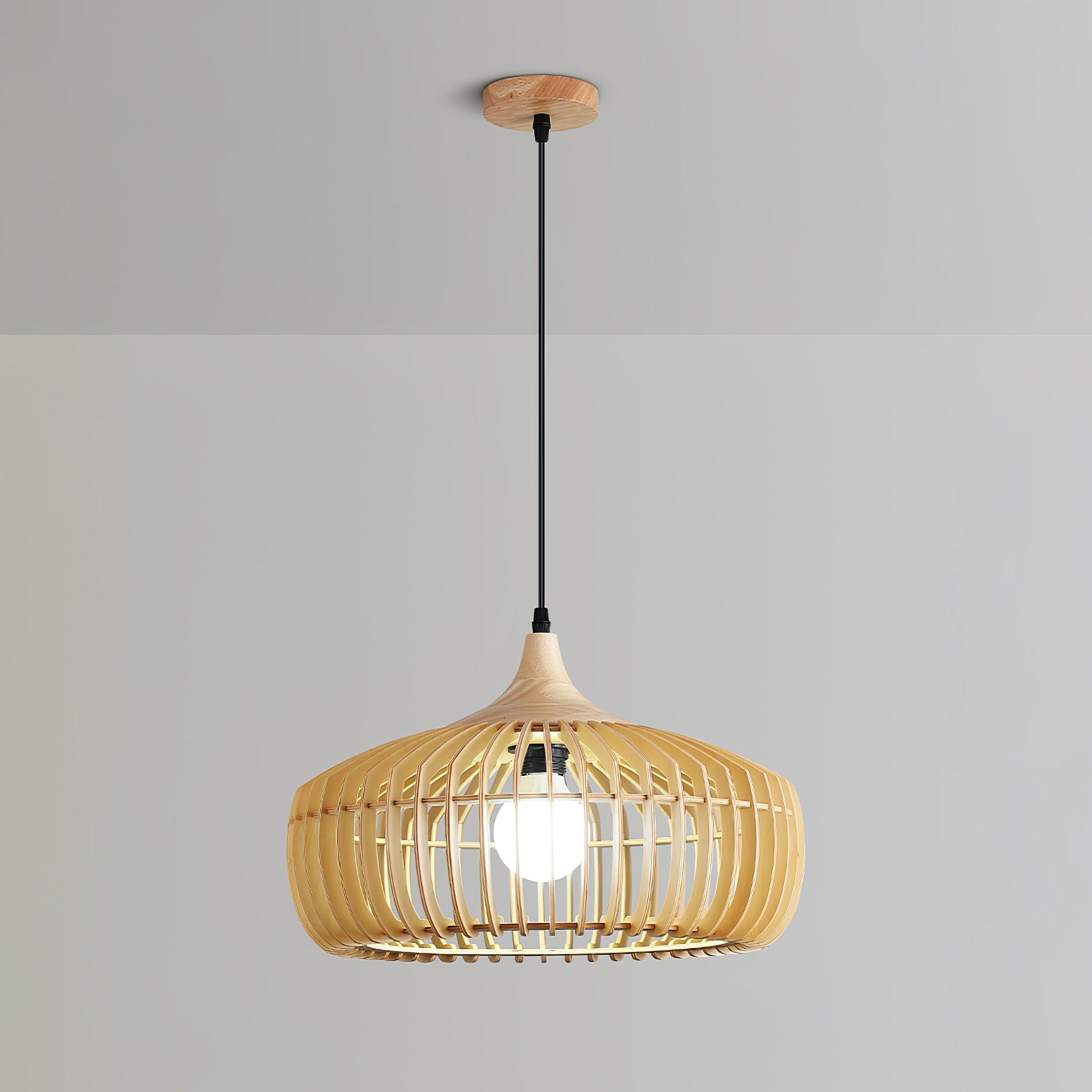 Lattice Nest Wooden Pendant Lamp - Letslighting