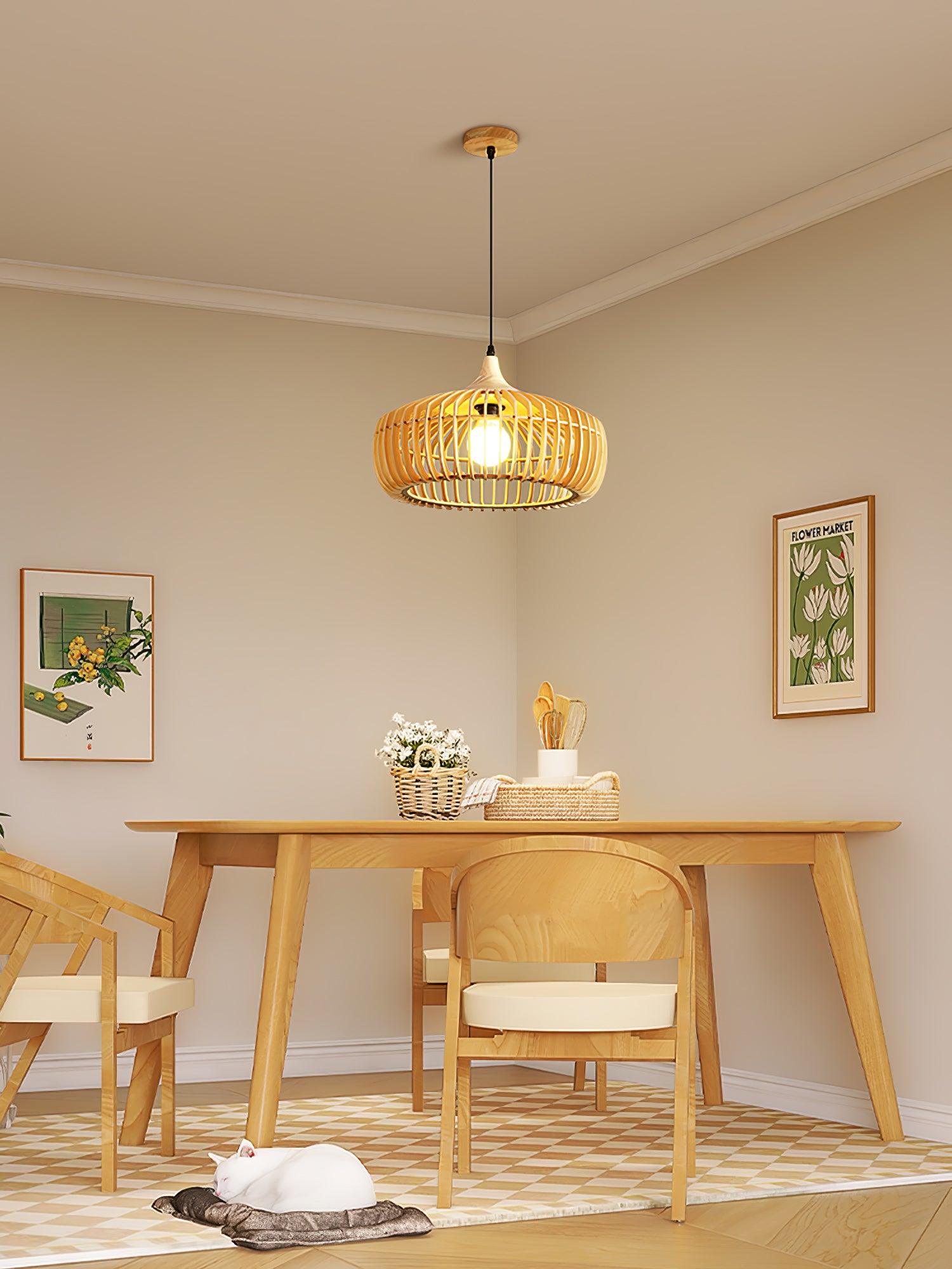 Lattice Nest Wooden Pendant Lamp - Letslighting