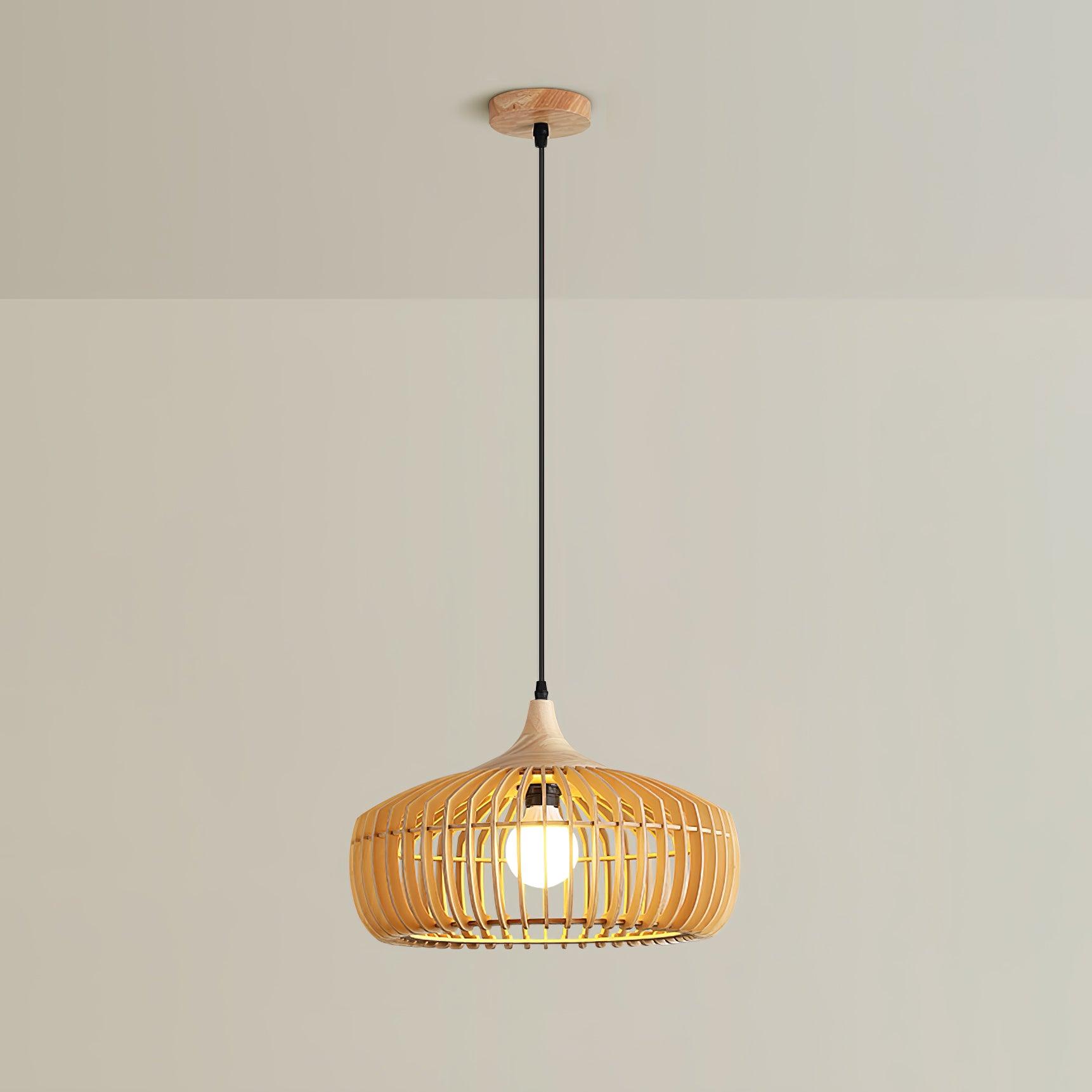 Lattice Nest Wooden Pendant Lamp - Letslighting