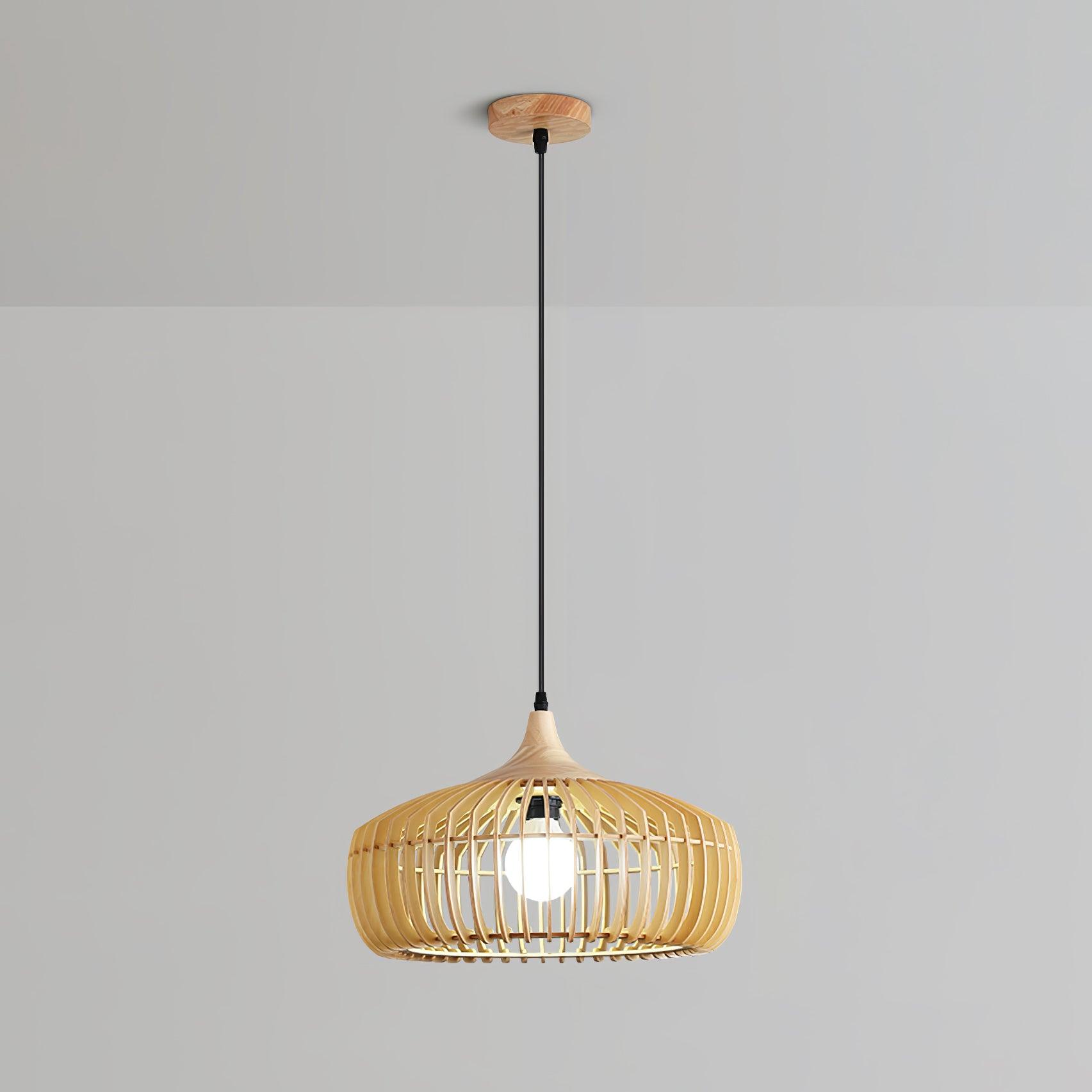 Lattice Nest Wooden Pendant Lamp - Letslighting