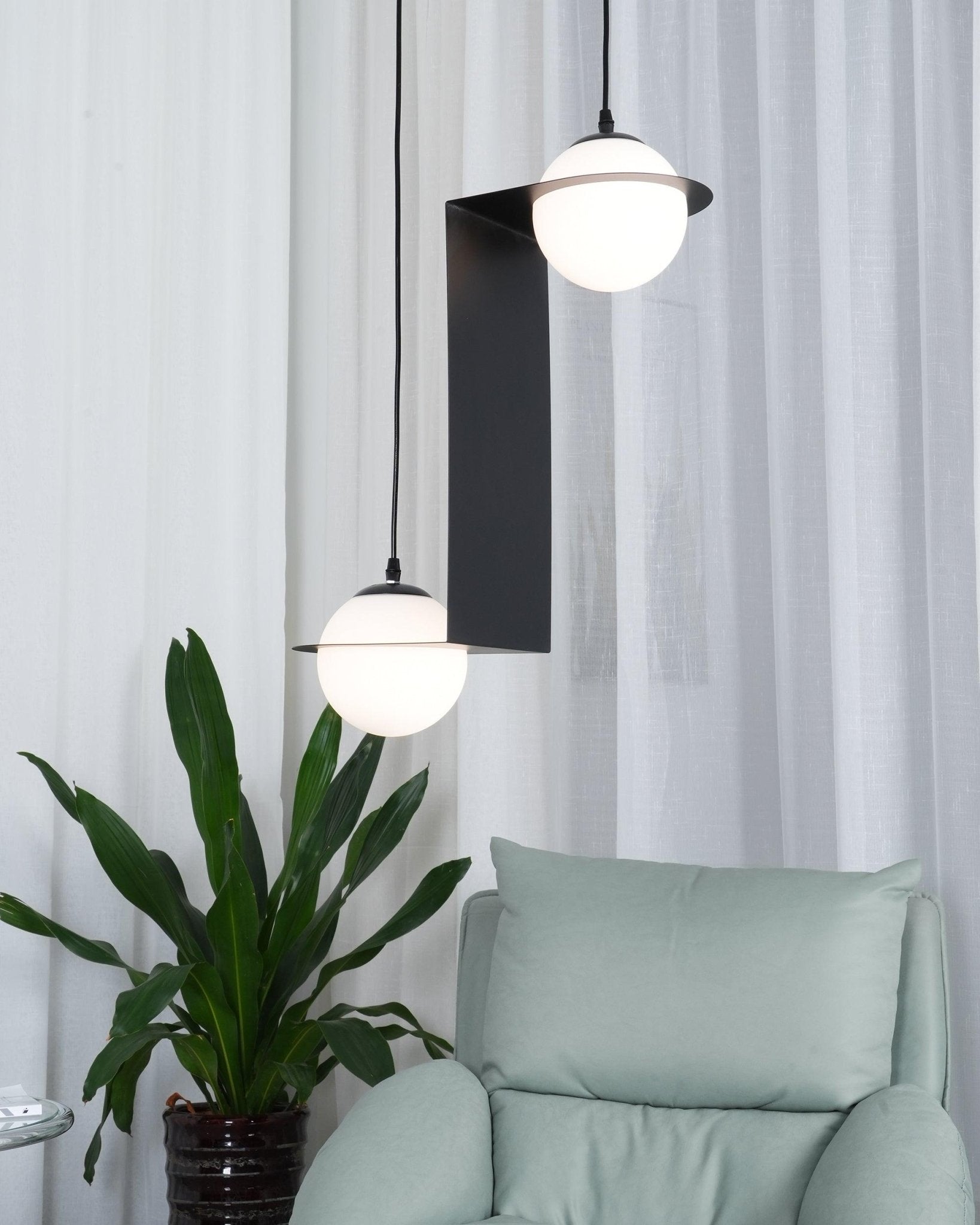 Orbion Black Pendant Lamp - Letslighting