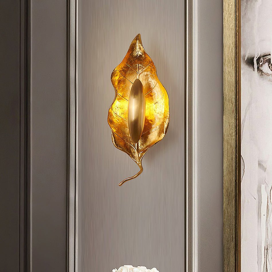 Leaf Brass Wall Lamp - Letslighting