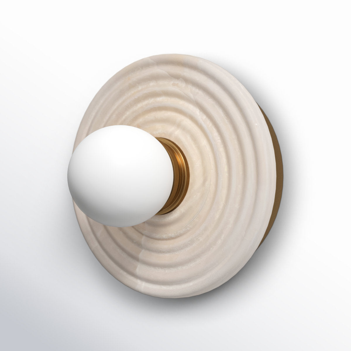 Syraean Modern Minimalist Alabaster Glass Wall Lamp - Lamp Copper