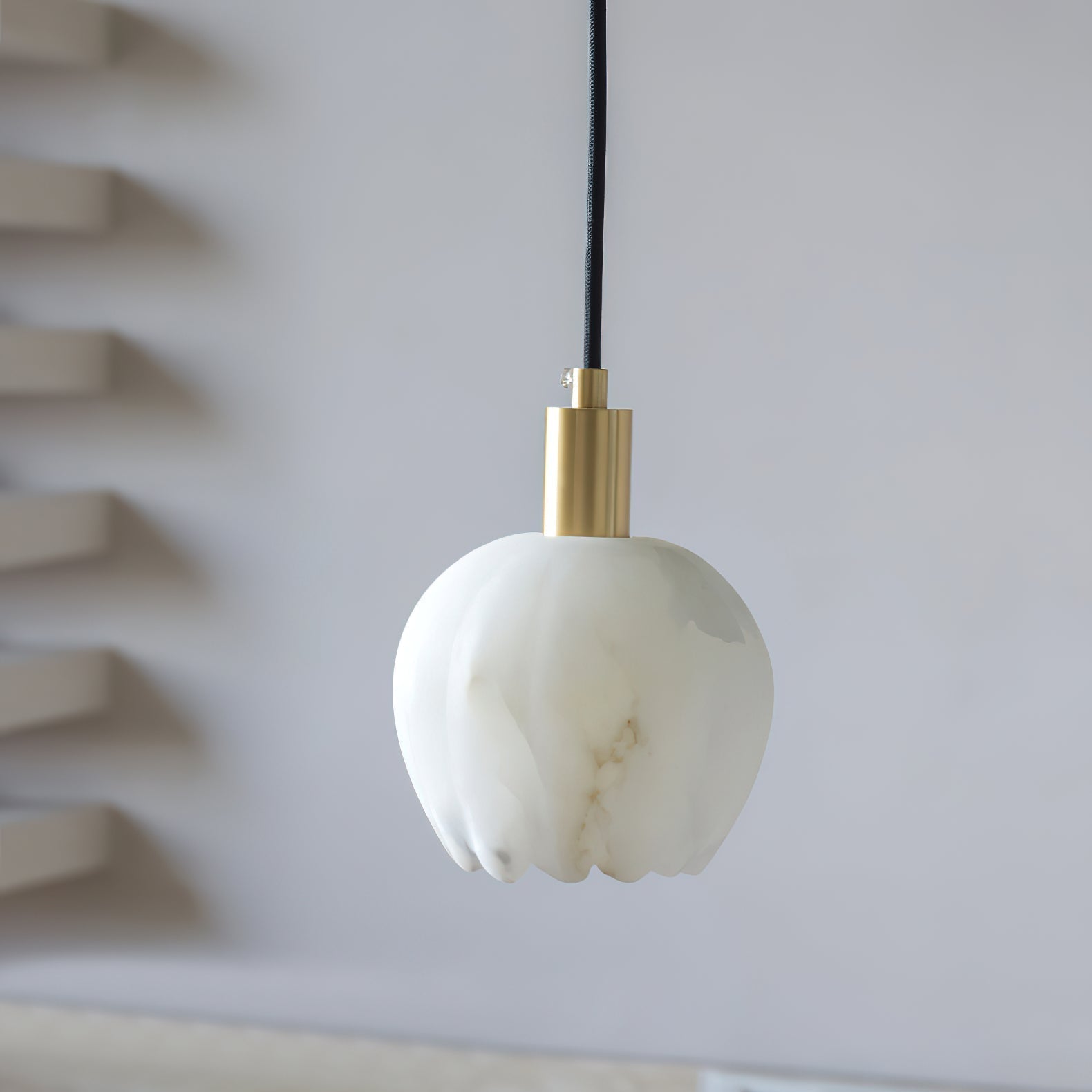 Ritta Pendant Light Flower-shaped  Alabaster