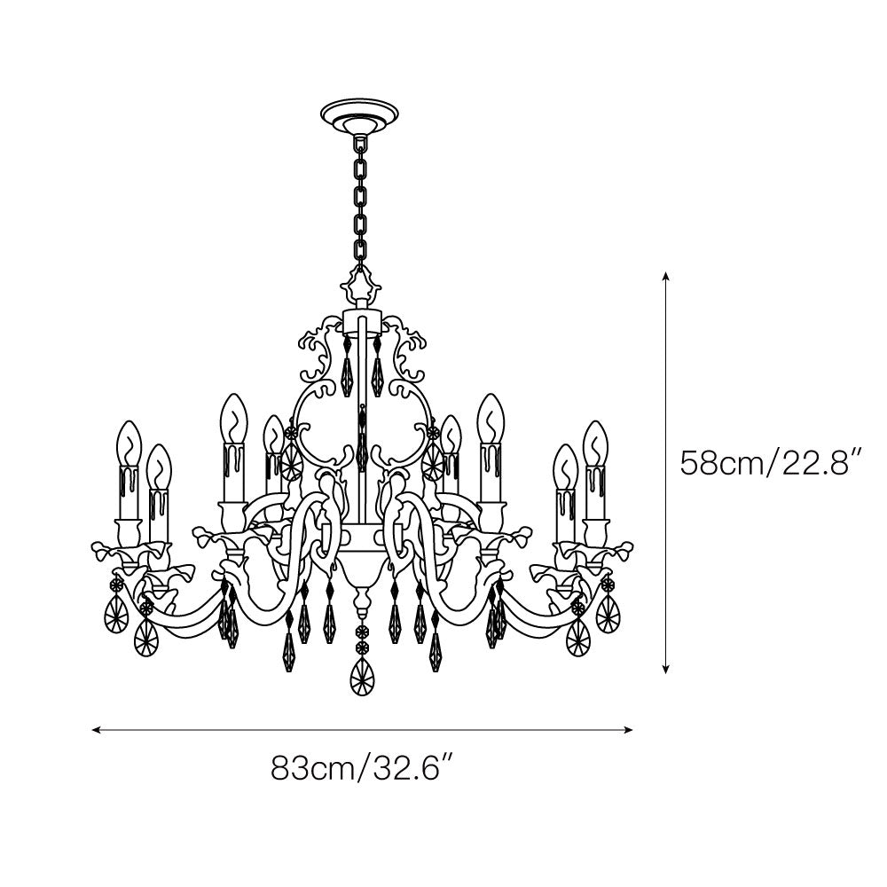 Olrinila Postmodern Luxury Brass Crystal Chandelier - Lamp Copper