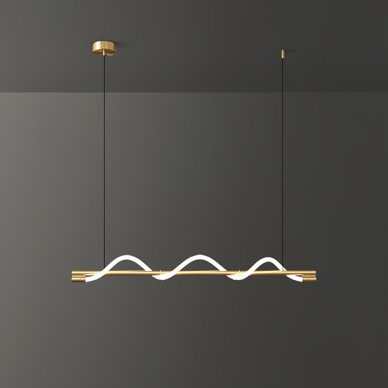 Linear Curve Island Pendant Lamp - Letslighting