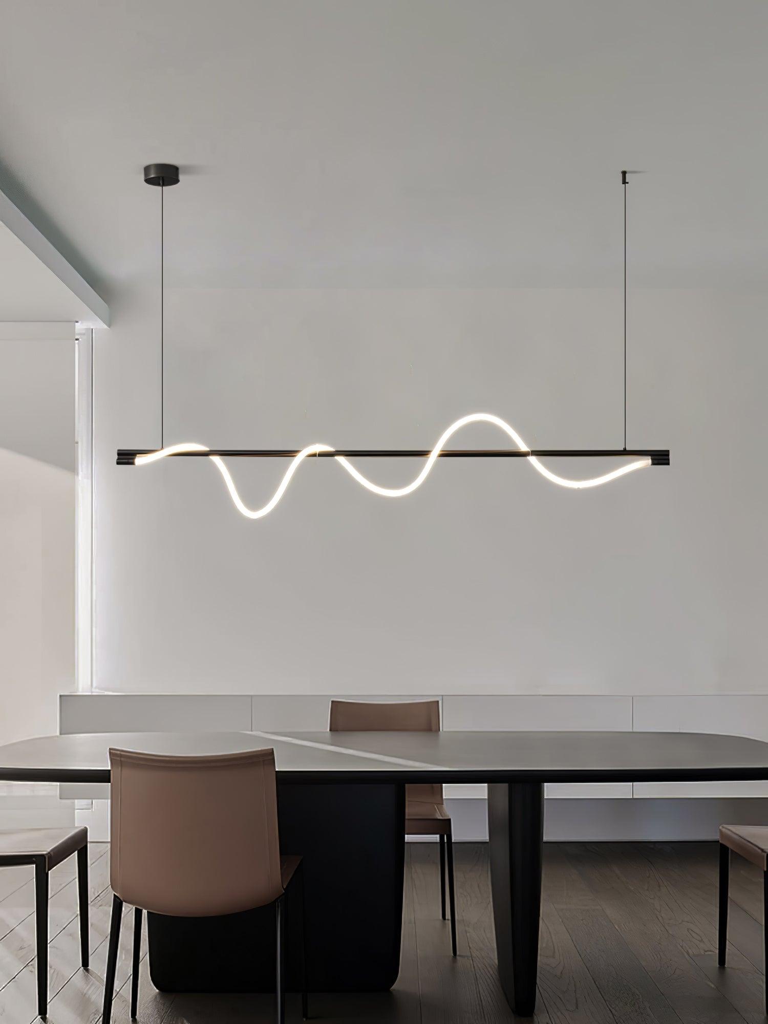 Linear Curve Island Pendant Lamp - Letslighting