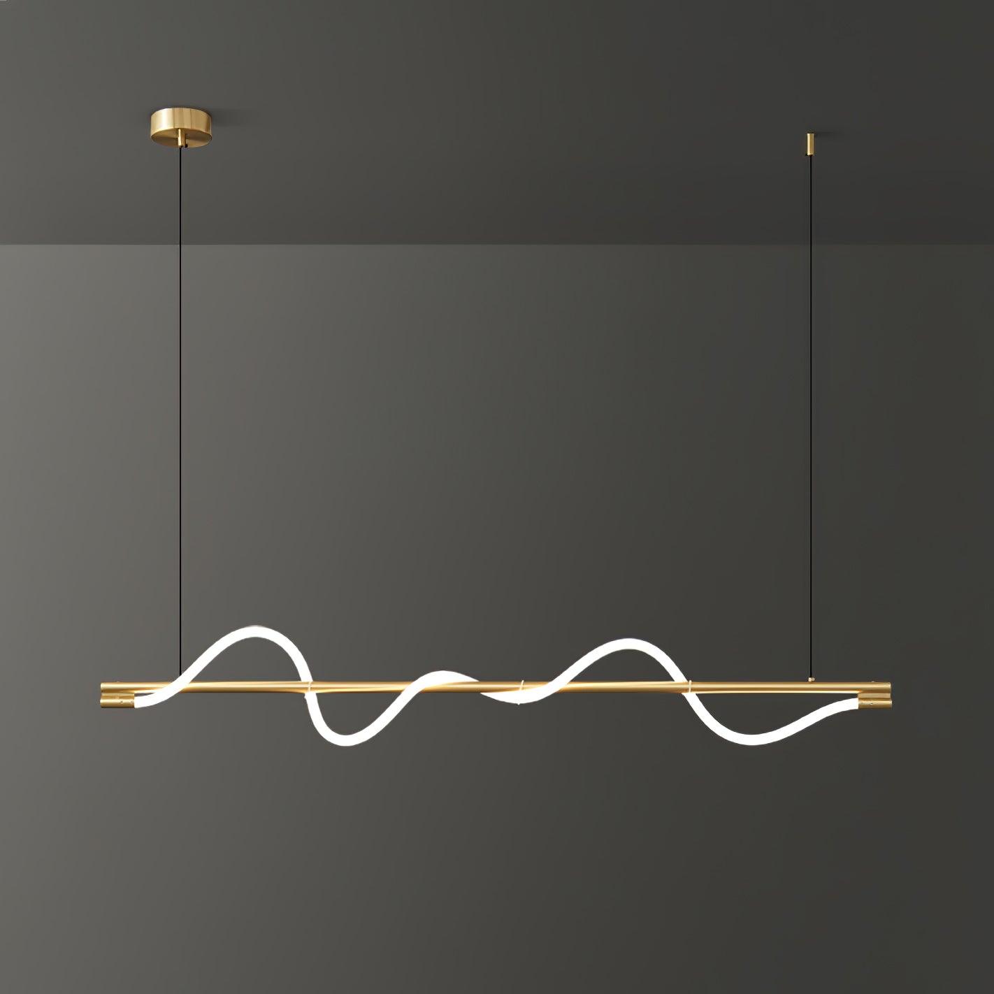 Linear Curve Island Pendant Lamp - Letslighting