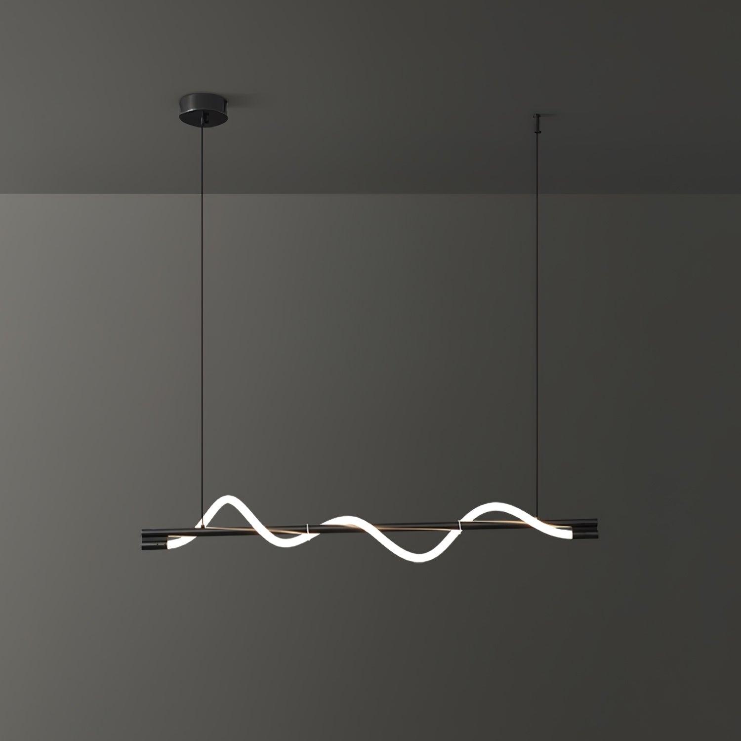 Linear Curve Island Pendant Lamp - Letslighting