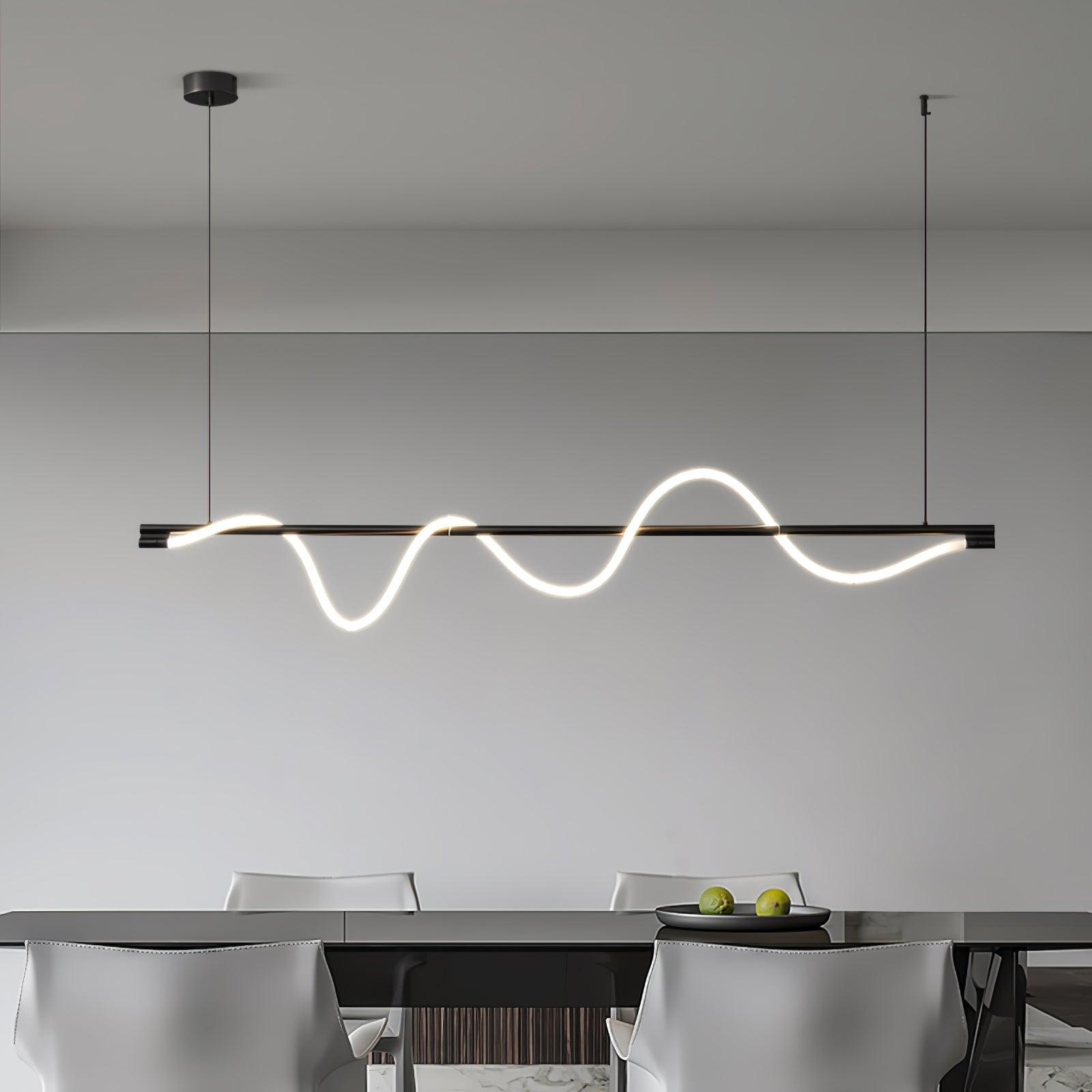 Linear Curve Island Pendant Lamp - Letslighting