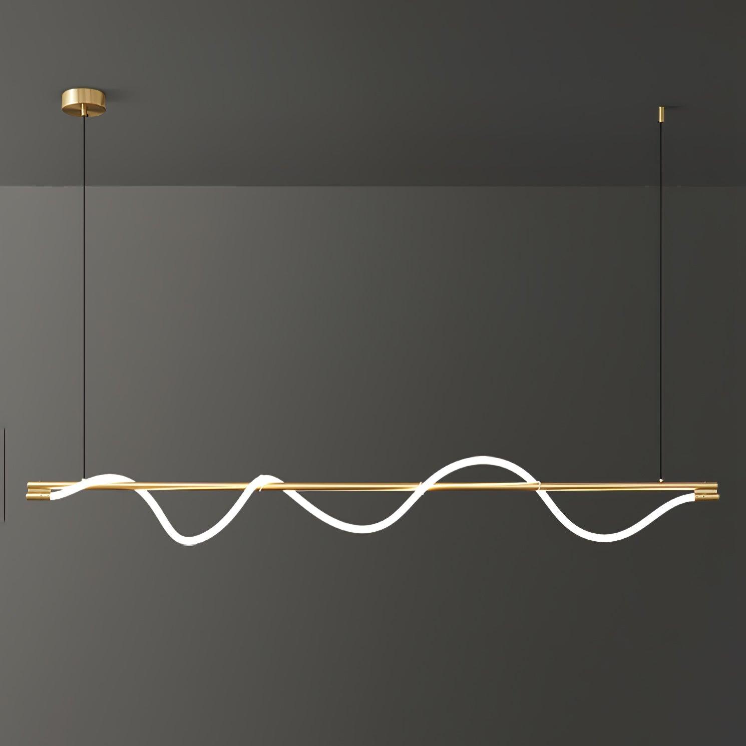 Linear Curve Island Pendant Lamp - Letslighting