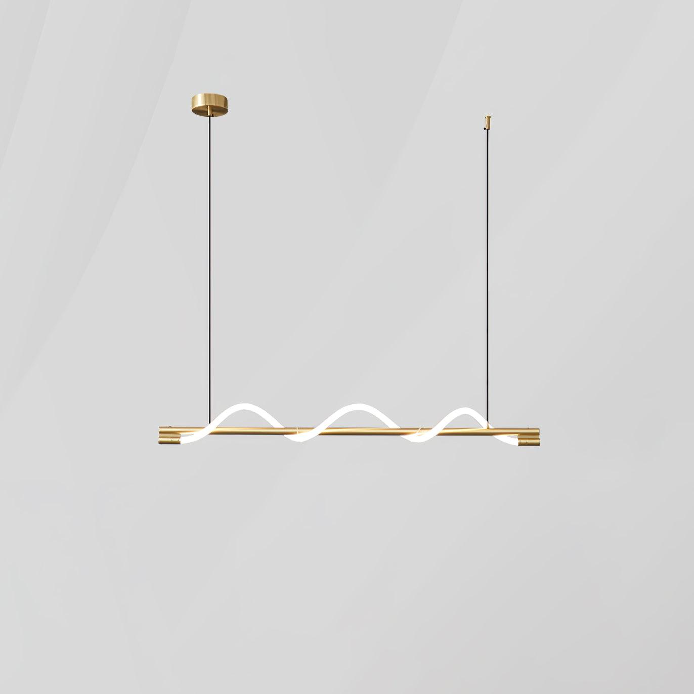 Linear Curve Island Pendant Lamp - Letslighting