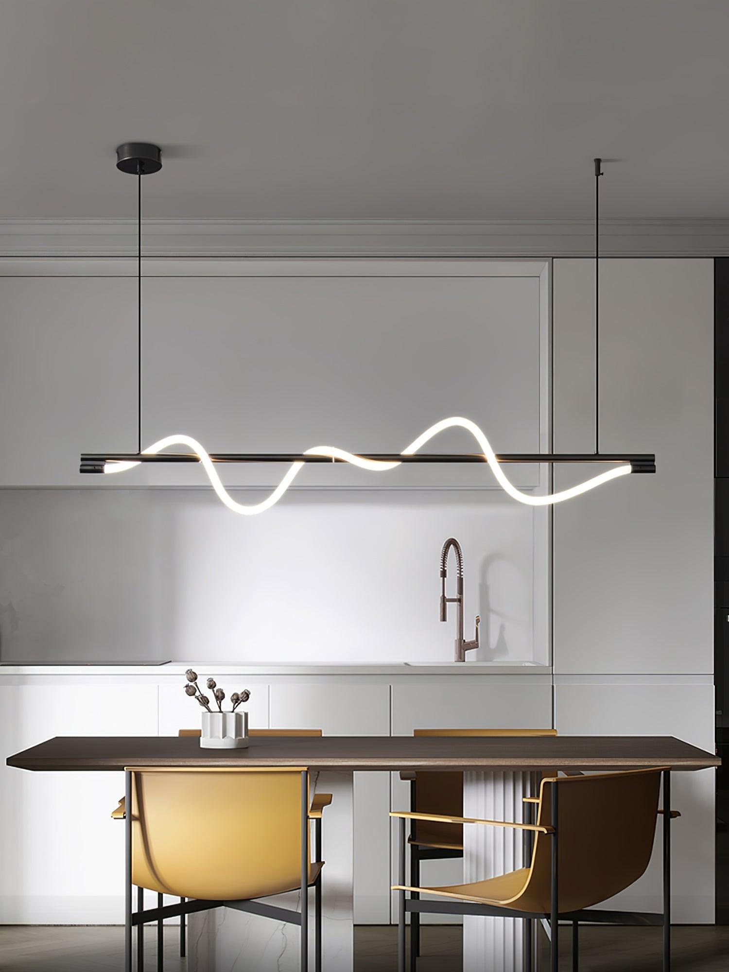 Linear Curve Island Pendant Lamp - Letslighting