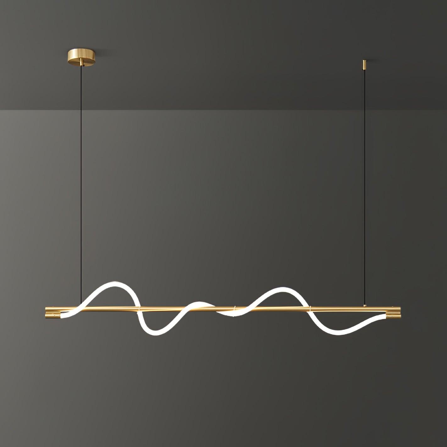 Linear Curve Island Pendant Lamp - Letslighting