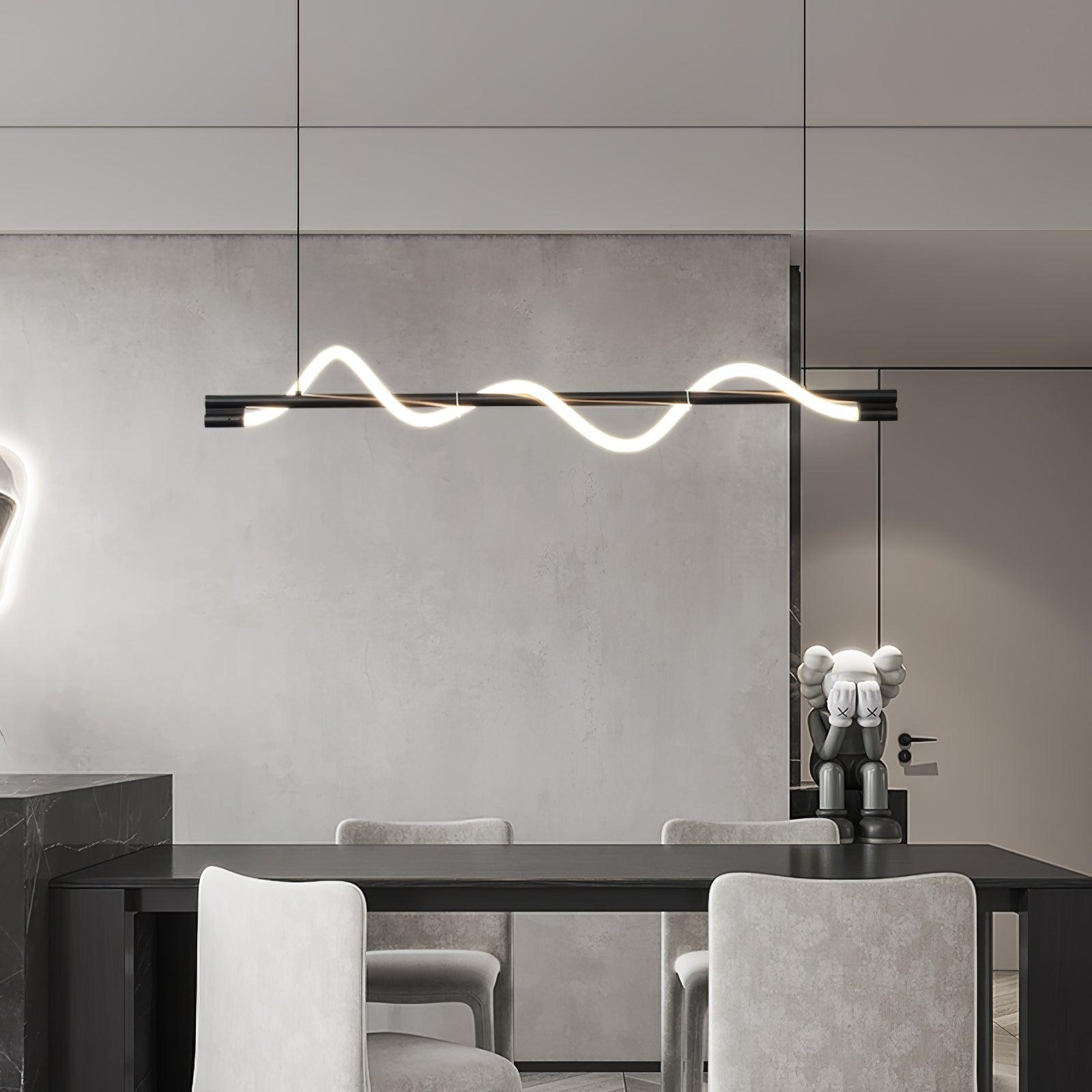 Linear Curve Island Pendant Lamp - Letslighting
