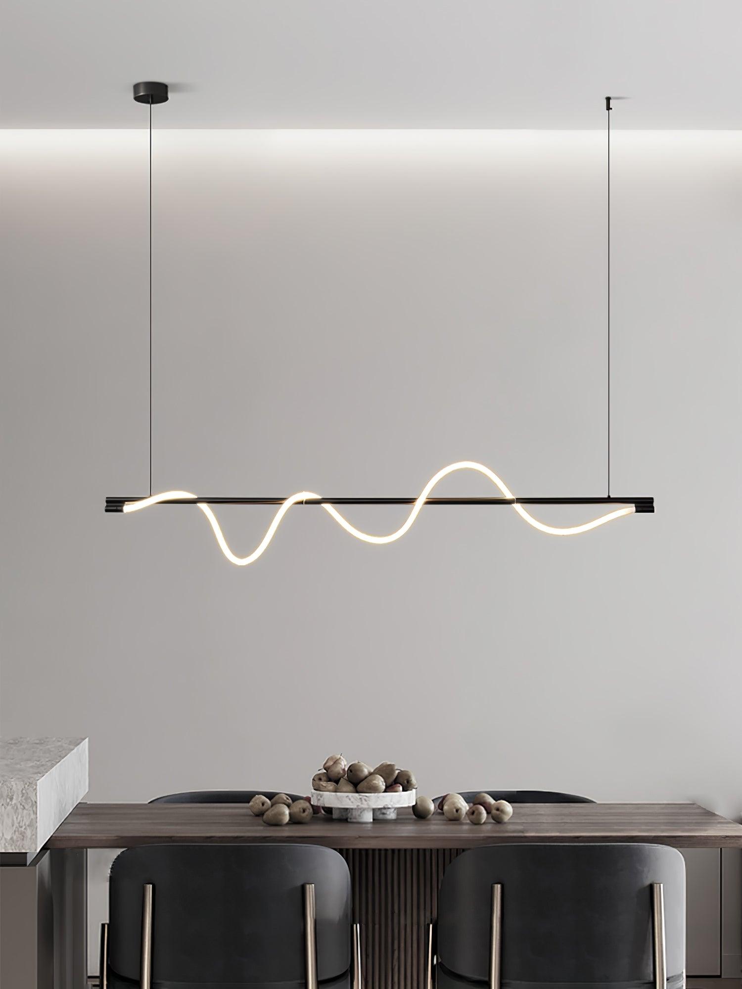 Linear Curve Island Pendant Lamp - Letslighting
