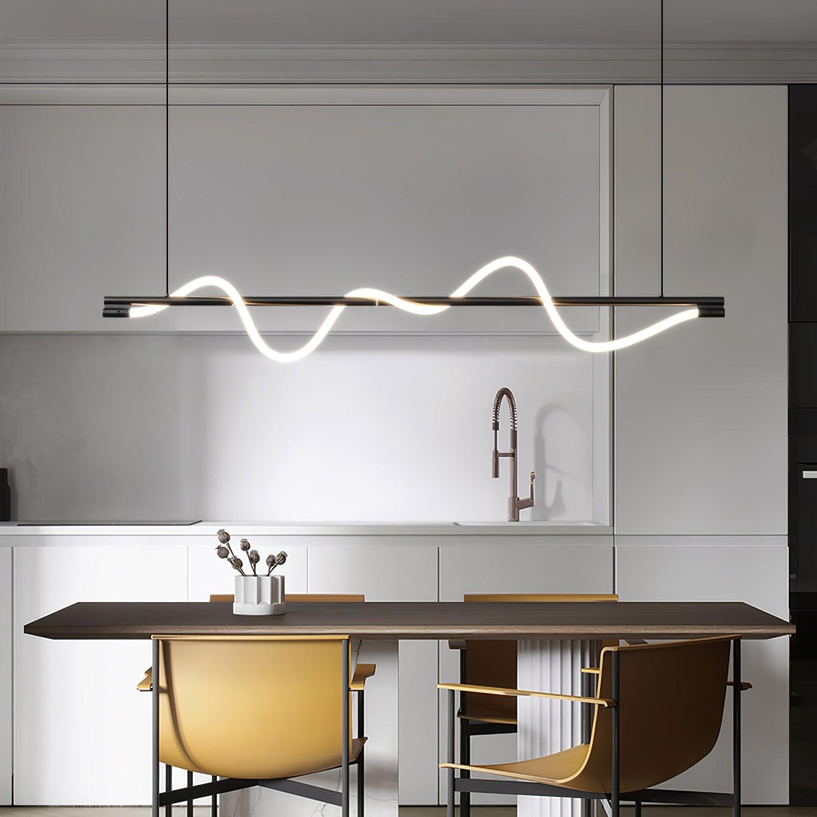 Linear Curve Island Pendant Lamp - Letslighting