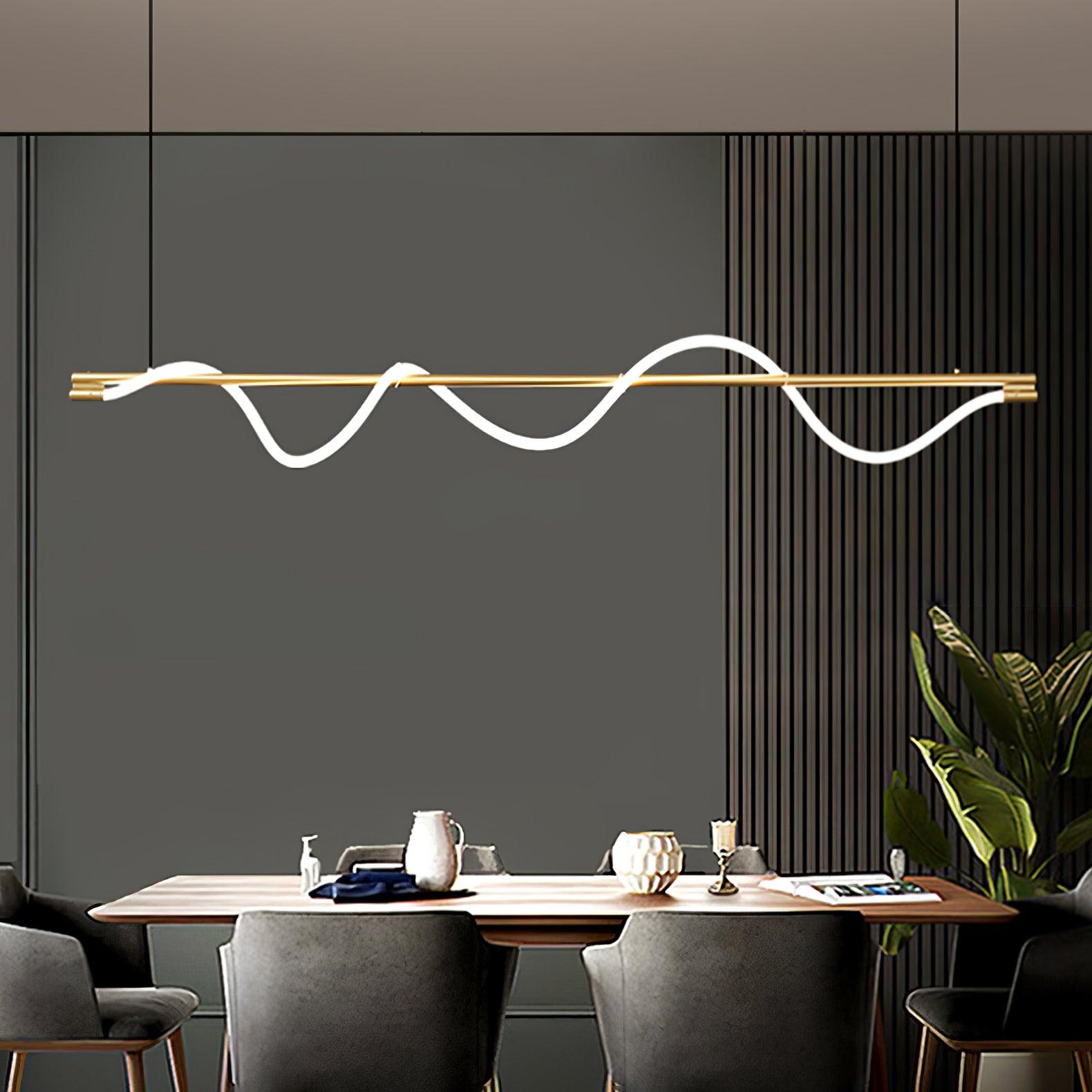 Linear Curve Island Pendant Lamp - Letslighting